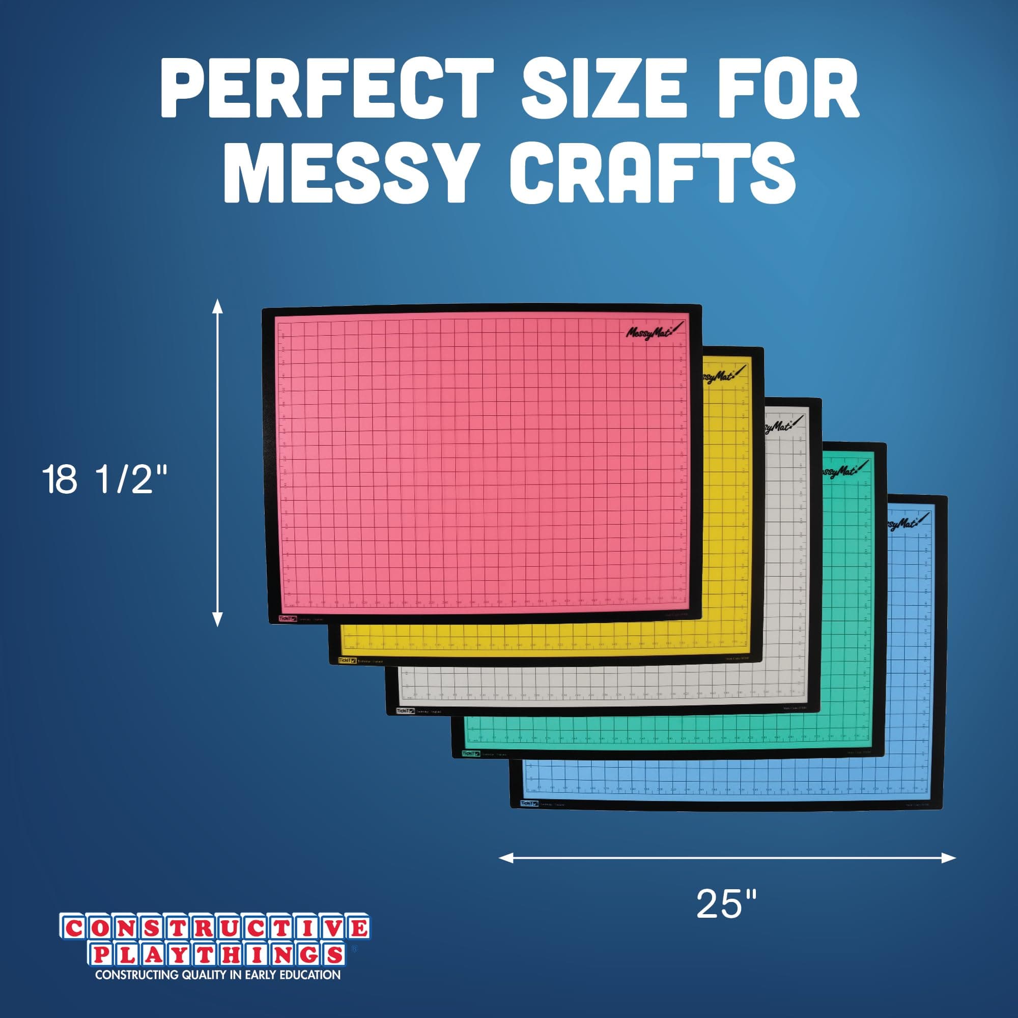 Constructive Playthings Messy Mats, Craft & Art Supplies, Classroom Must Haves, - Thumbnail 7