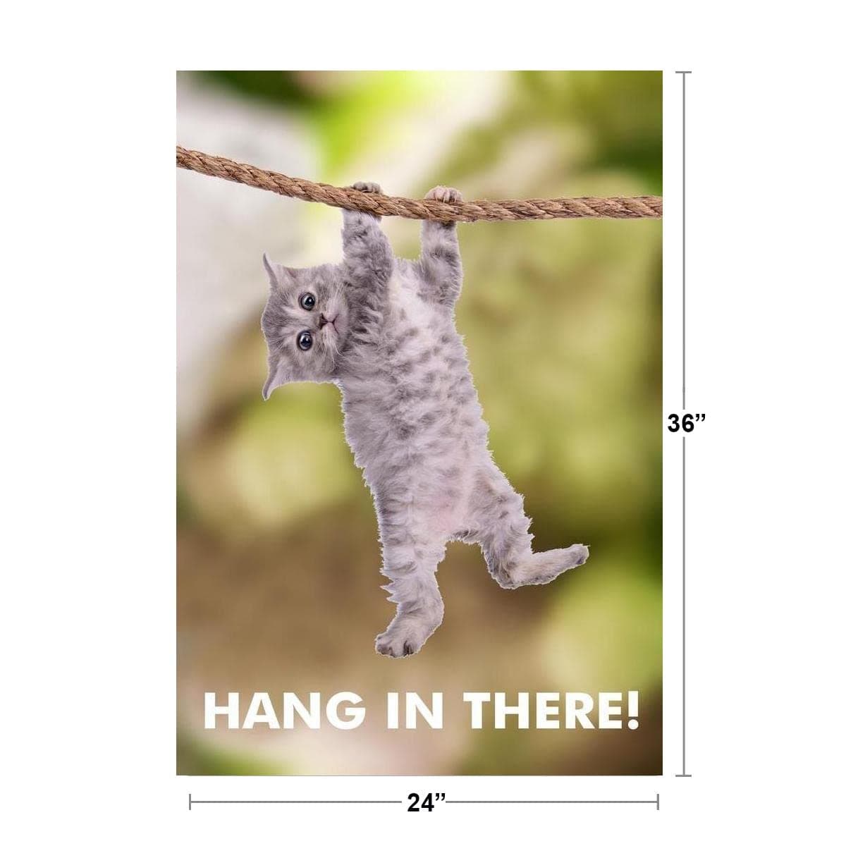 Hang In There! Cat Poster Kitten Kitty Picture Motivational For Office Inspirati - Thumbnail 4