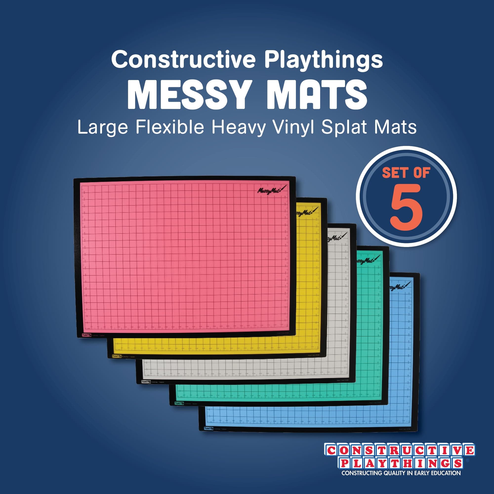Constructive Playthings Messy Mats, Craft & Art Supplies, Classroom Must Haves, - Thumbnail 2