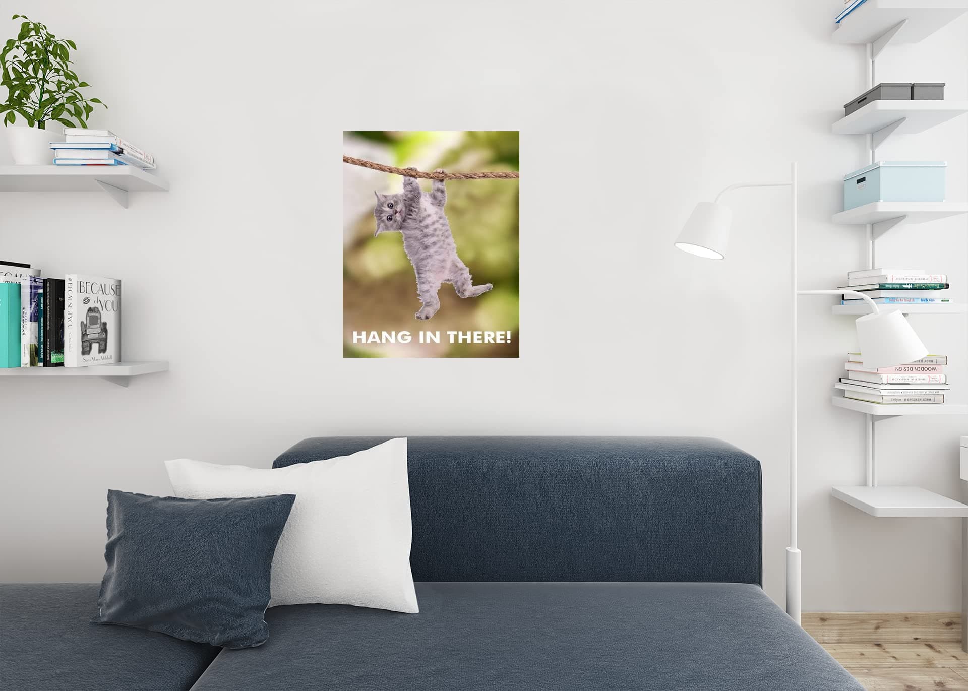 Hang In There! Cat Poster Kitten Kitty Picture Motivational For Office Inspirati - Thumbnail 5