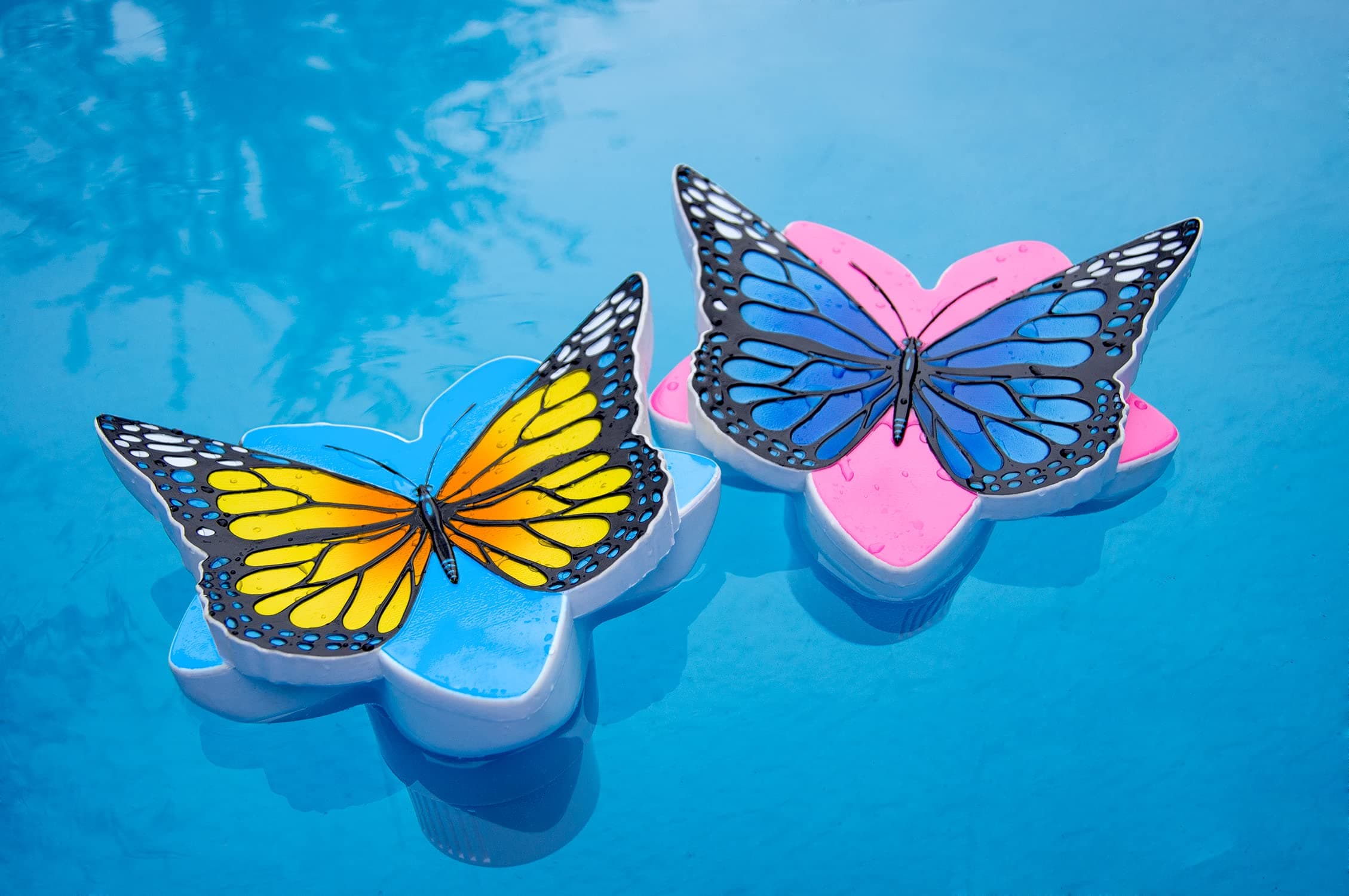 Poolmaster Chlorine Dispenser for Swimming Pools and Spas, Yellow Butterfly - Thumbnail 6