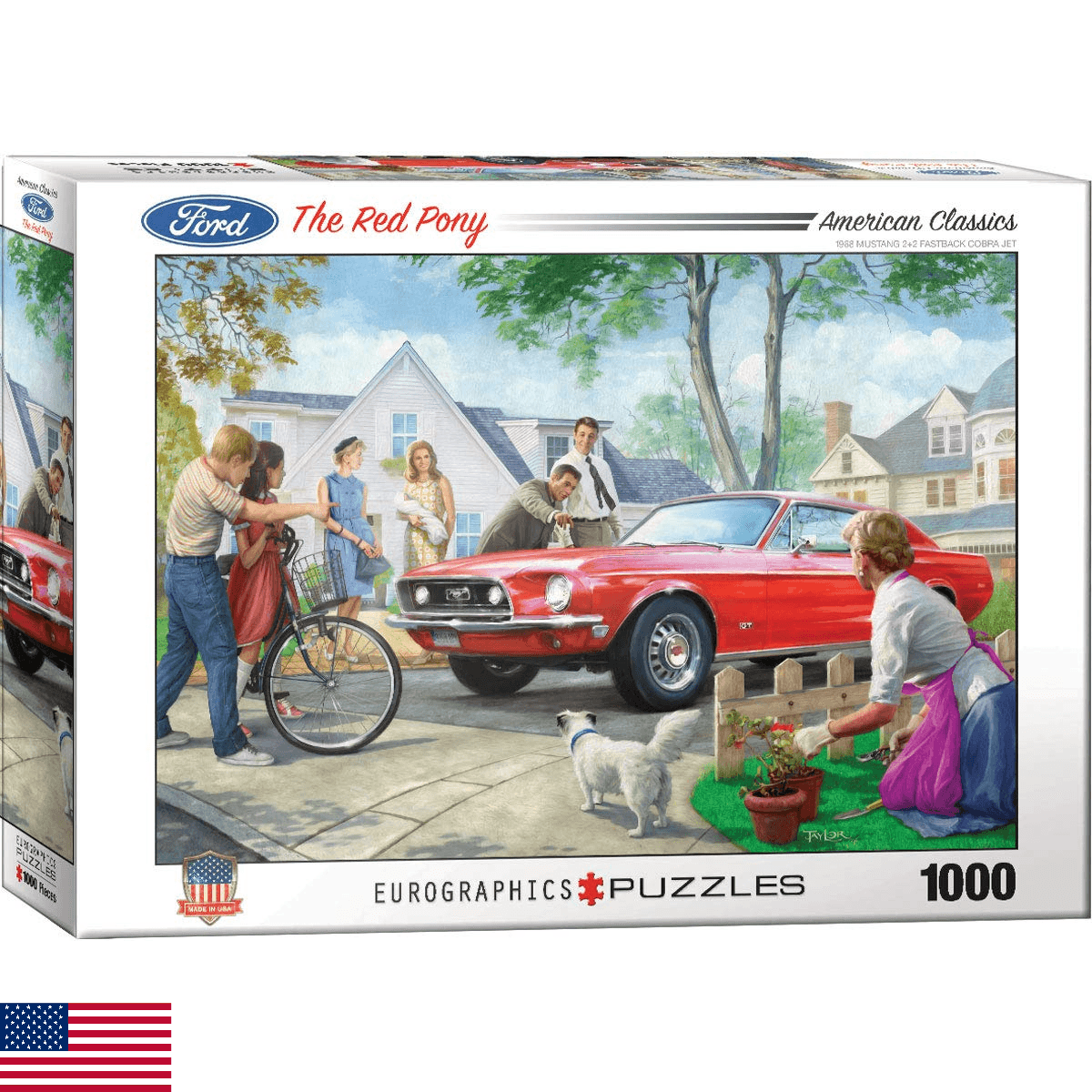 EuroGraphics The Red Pony by Nestor Taylor 1000-Piece Puzzle , White - Image 1