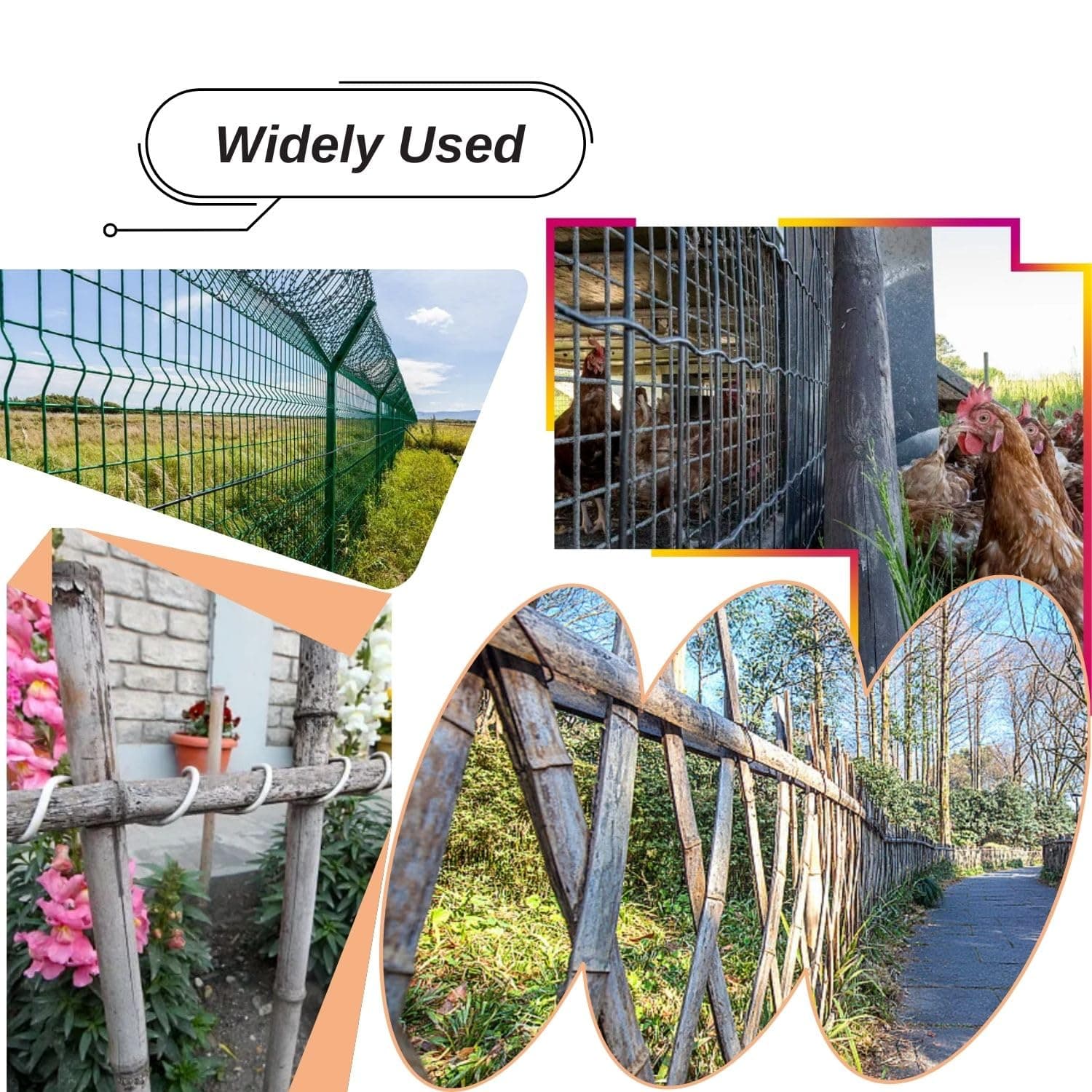 1 5/8" Chain Link Fence Ties 9 Gauge Galvanized Steel Twist for Securing Fences - Thumbnail 6