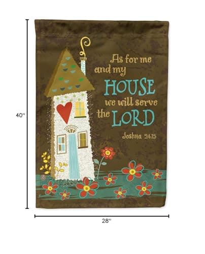 Caroline's Treasures VHA3005CHF As for Me and My House House Flag Large Porch Sl - Thumbnail 8