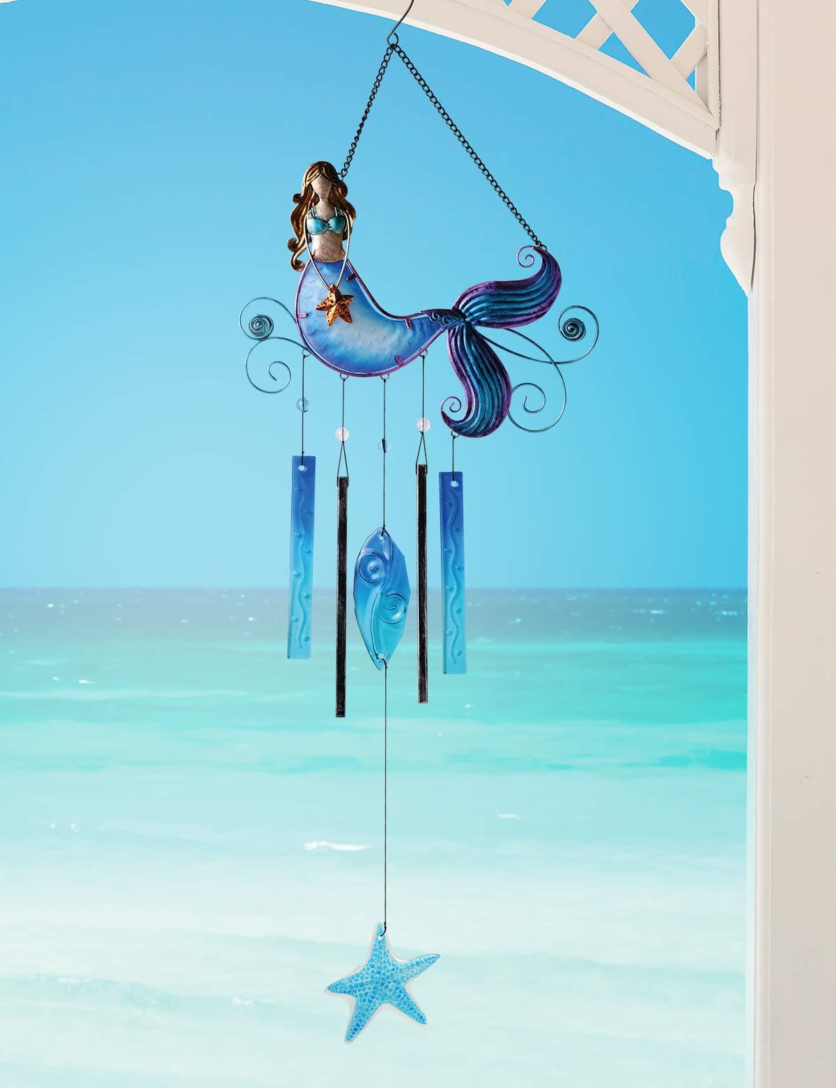 Sunset Vista Designs Beautiful Mermaid Wind Chime, 37" - Thumbnail 2