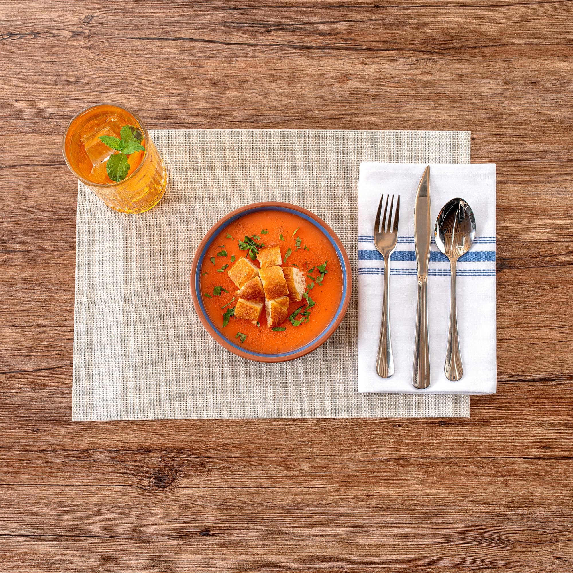 Restaurantware-Terra Tek 15.2 Ounce Terracotta Cazuelas, 2 Blue Glazed Clay Pots - Thumbnail 7