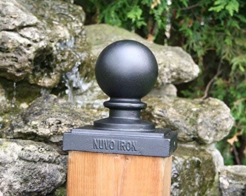 Nuvo Iron Ball Post Cap, 5 1/2" x 5 1/2" - Thumbnail 2