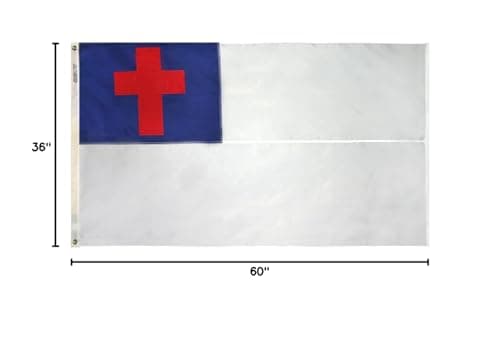 Annin Flagmakers Religious Flag USA-Made to Official State Design Specifications - Thumbnail 5