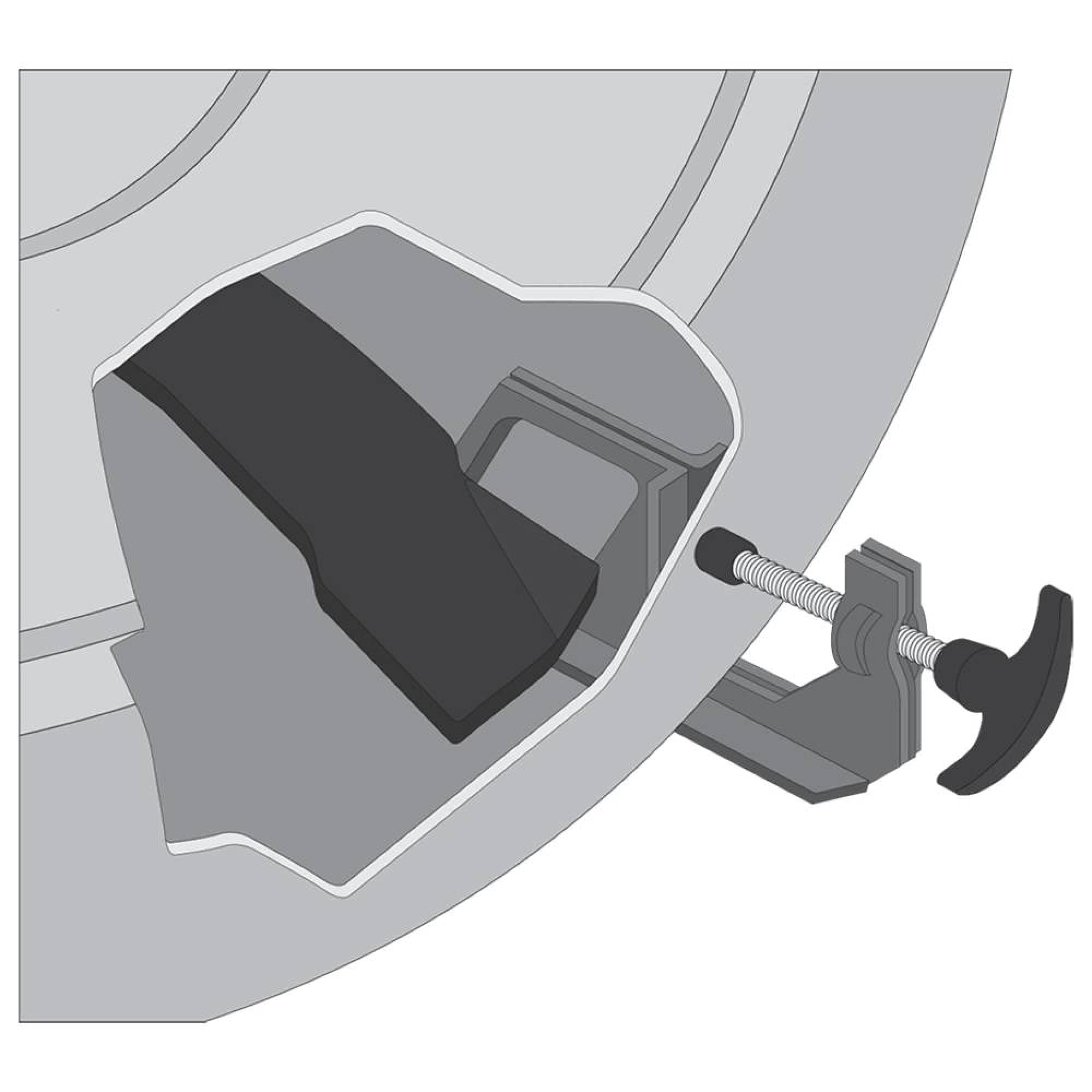 Stens New 750-058 Blade Lock Style, Clamps to Mower Deck and Prevents The Blade - Thumbnail 2