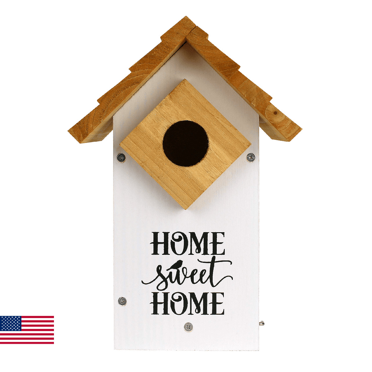 Wild Wings WWLH3-DECO Farmhouse Bluebird House, White - Image 1