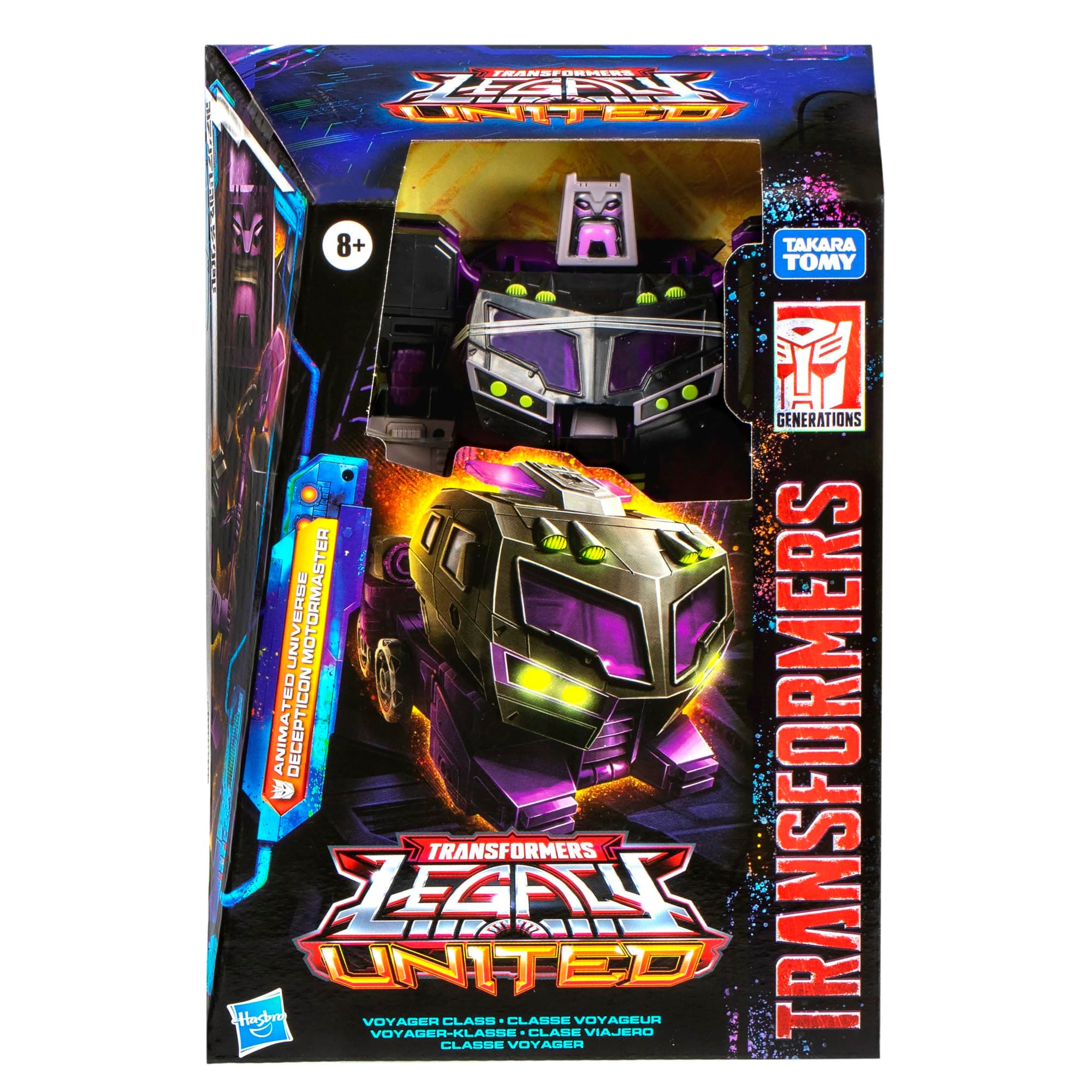 Transformers Legacy United Voyager Class Animated Universe Decepticon Motormaste - Thumbnail 3