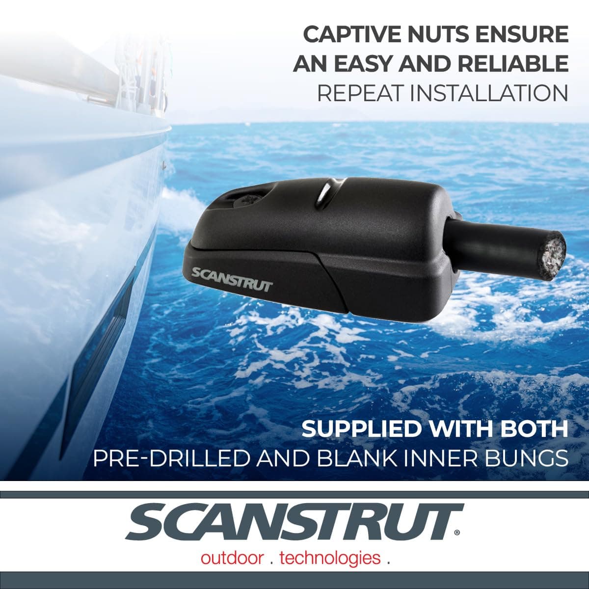 Scanstrut DS-H10-BLK Horizontal Cable Seal for Cables from 6-10mm - Black - Thumbnail 7