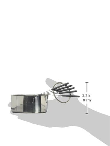 Norpro Grip-Ez Stainless Steel Measuring Cups, 5-Piece, Silver - Thumbnail 4
