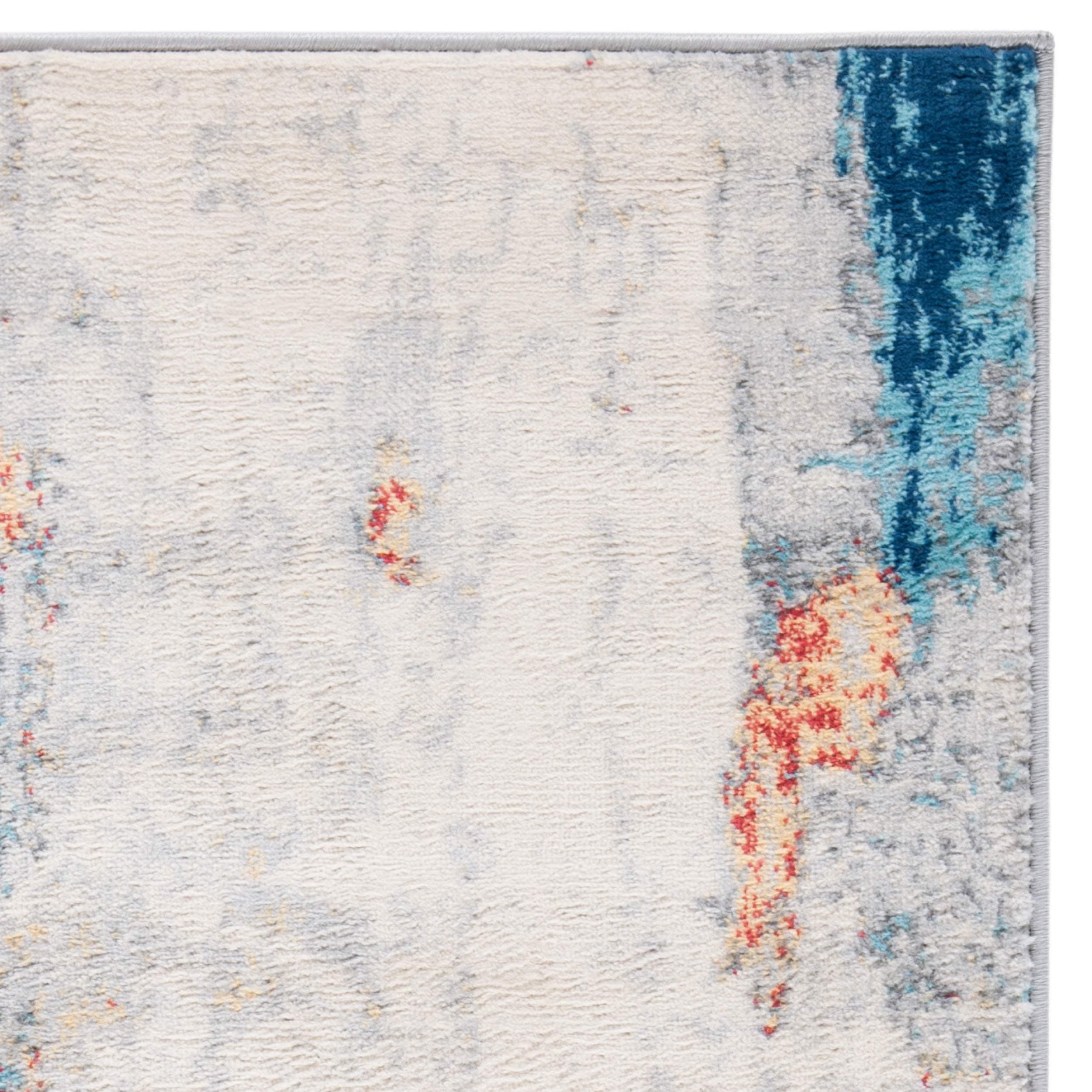 SAFAVIEH Jasper Collection Accent Rug - 2' x 4', Grey & Red, Modern Abstract Des - Thumbnail 8