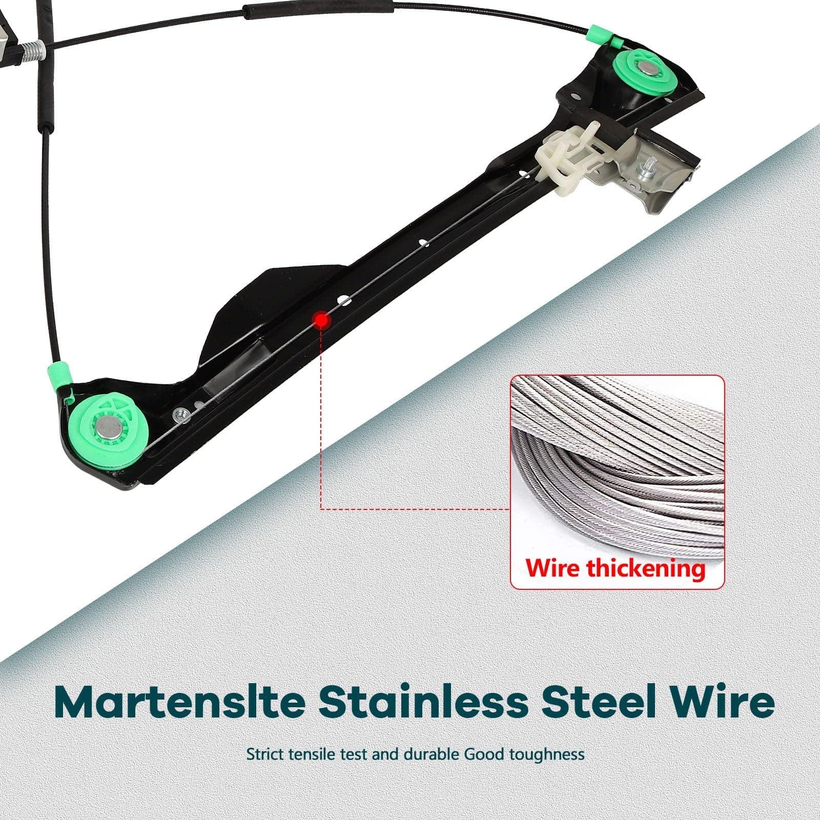 FINDAUTO Power Window Regulator Front Left Side fit for 2001 2002 2003 2004 2005 - Thumbnail 8