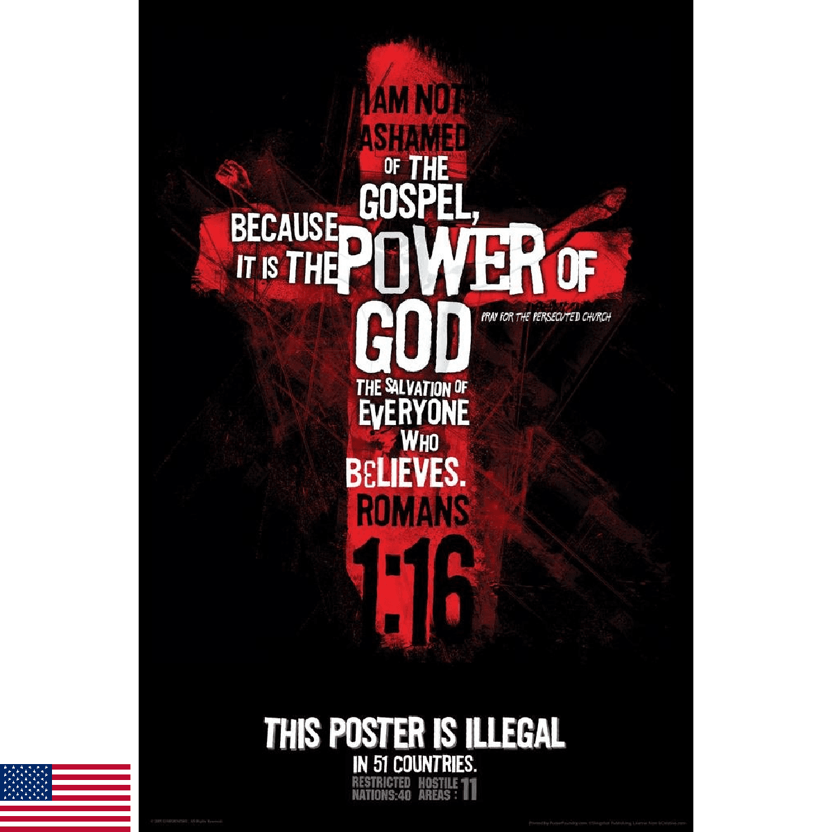 This Poster Is Illegal In 51 Countries Gospel Religious Freedom Religion Quote R - Image 1