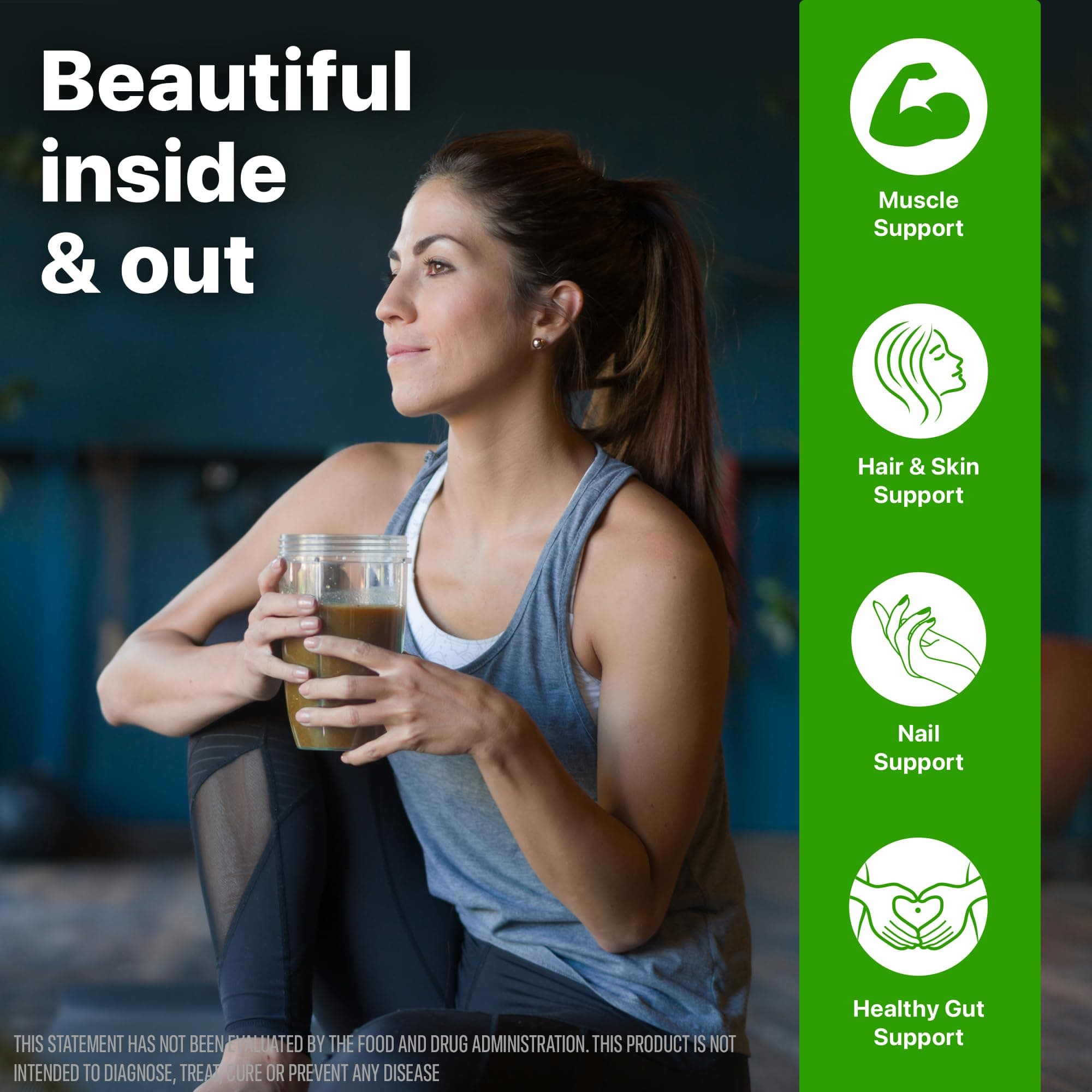 Orgain Wild-Caught Marine Collagen Peptides Powder for Women & Men, Hair, Skin, - Thumbnail 4