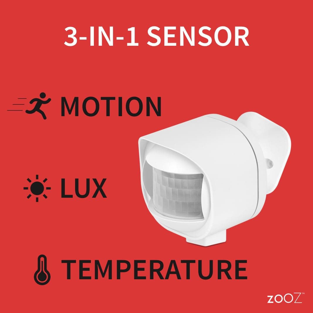 Zooz Outdoor/Indoor Motion Sensor ZSE70, Z-Wave Long Range, Temperature Monitori - Thumbnail 2