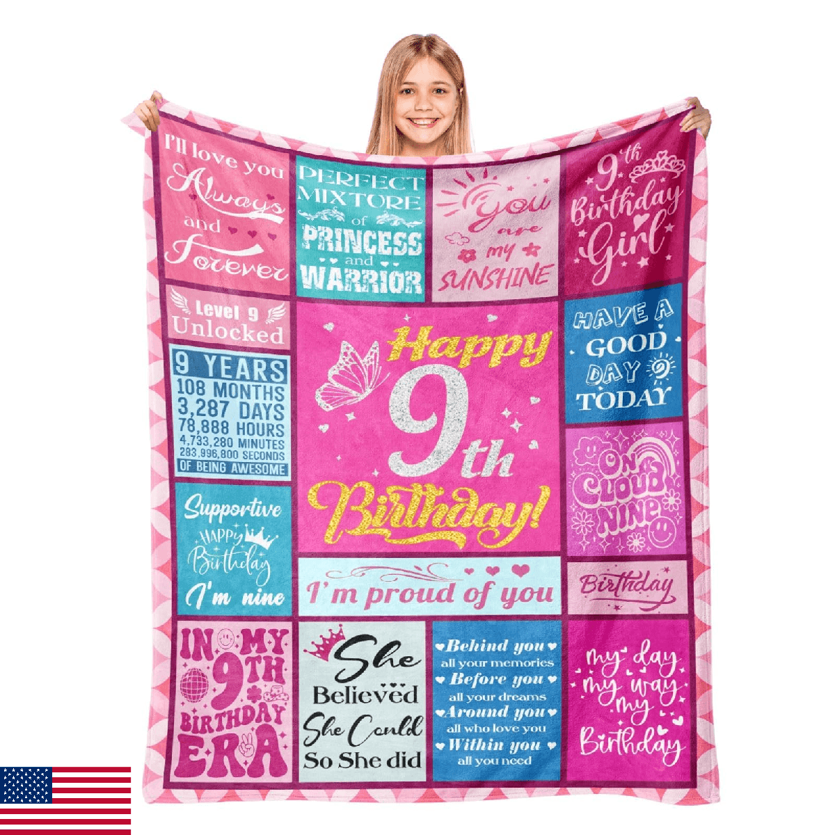 Lavua 9 Year Old Girl Birthday Gifts - Birthday Gift for 9 Years Old Girl - 9th - Image 1