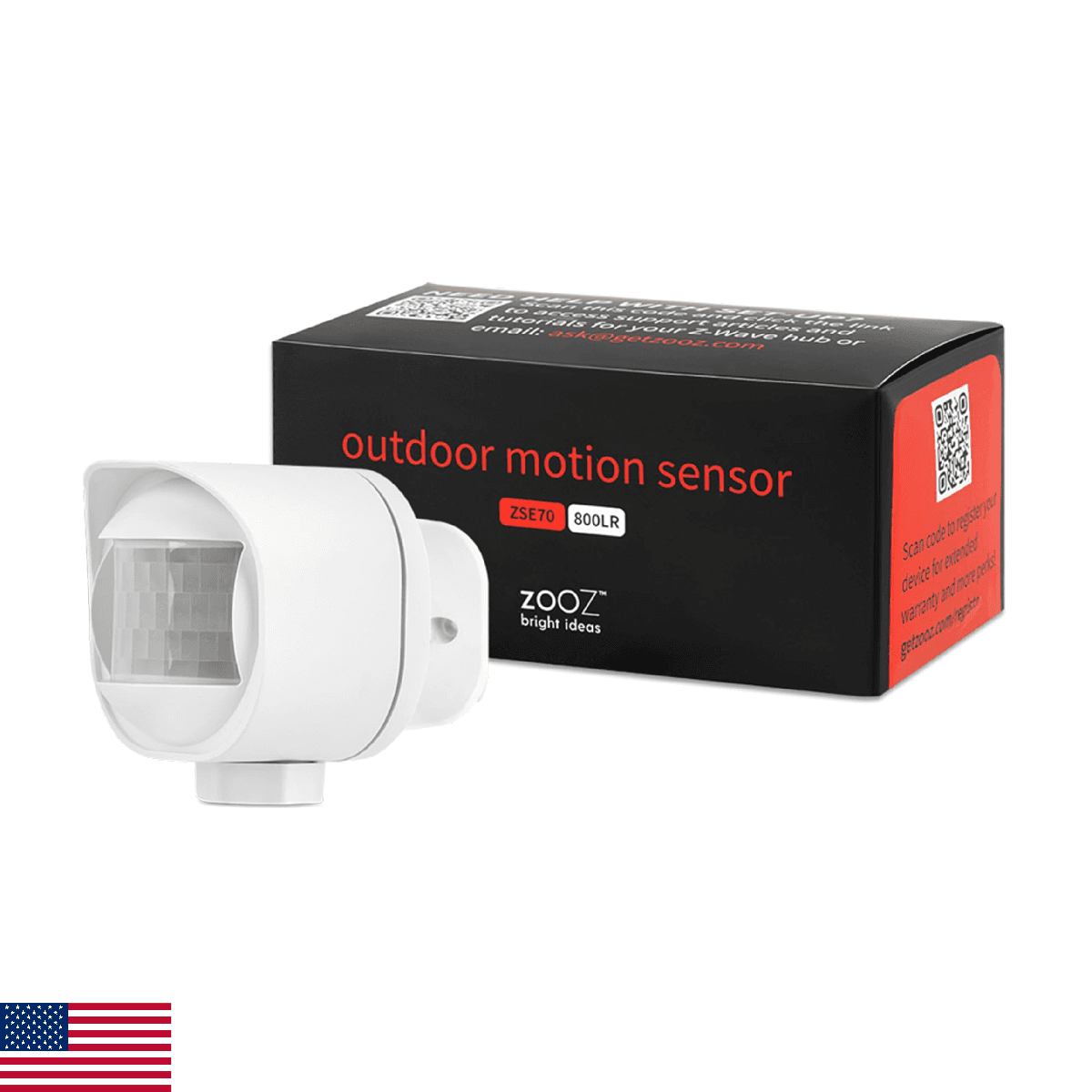 Zooz Outdoor/Indoor Motion Sensor ZSE70, Z-Wave Long Range, Temperature Monitori - Image 1