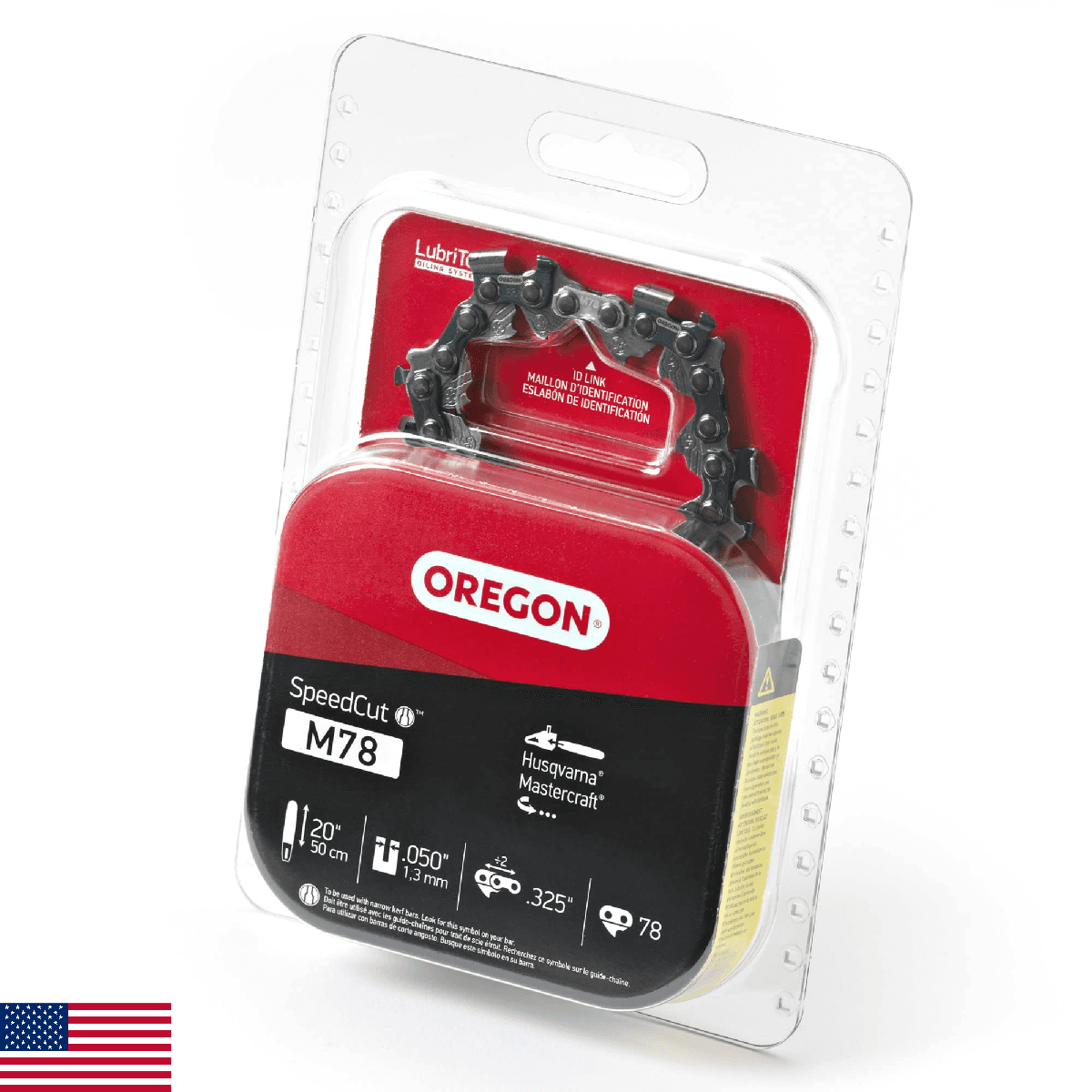 Oregon M78 SpeedCut Replacement Chainsaw Chain for 20-Inch Guide Bars, 78 Drive - Image 1