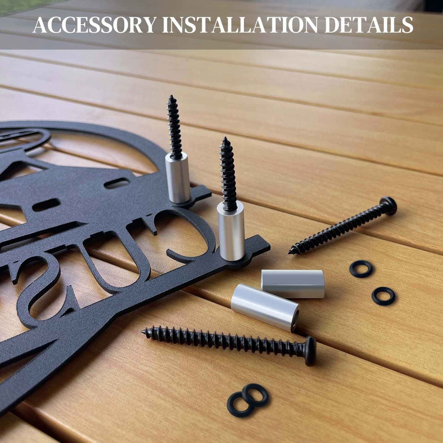 Personalized Metal Wedding Gift Sign - Couples Name & Date - Forever Love Decor - Thumbnail 9