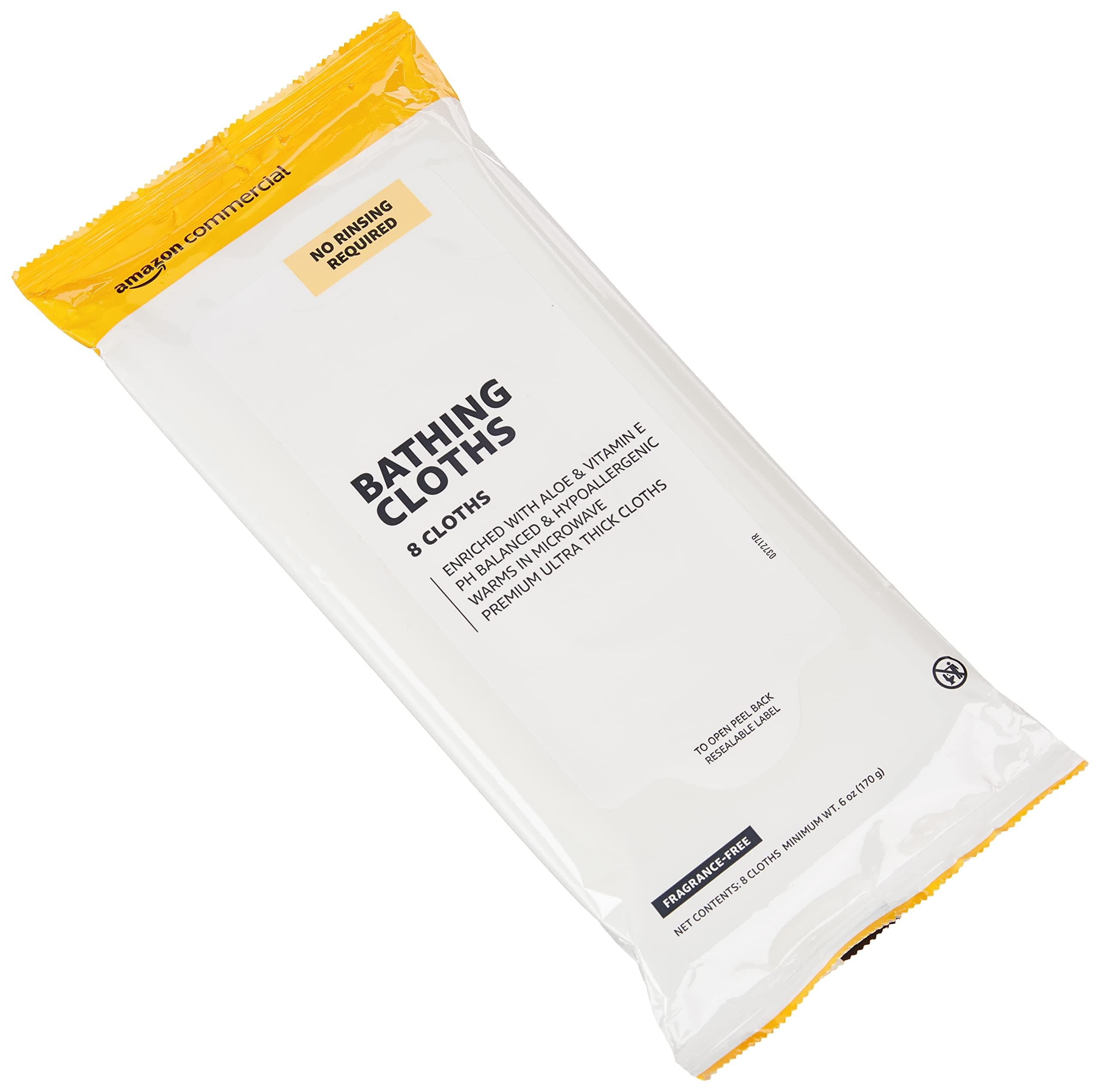 AmazonCommercial Bathing Cloths, 8 count, 12 Pack (96 Total Wipes) - Thumbnail 3