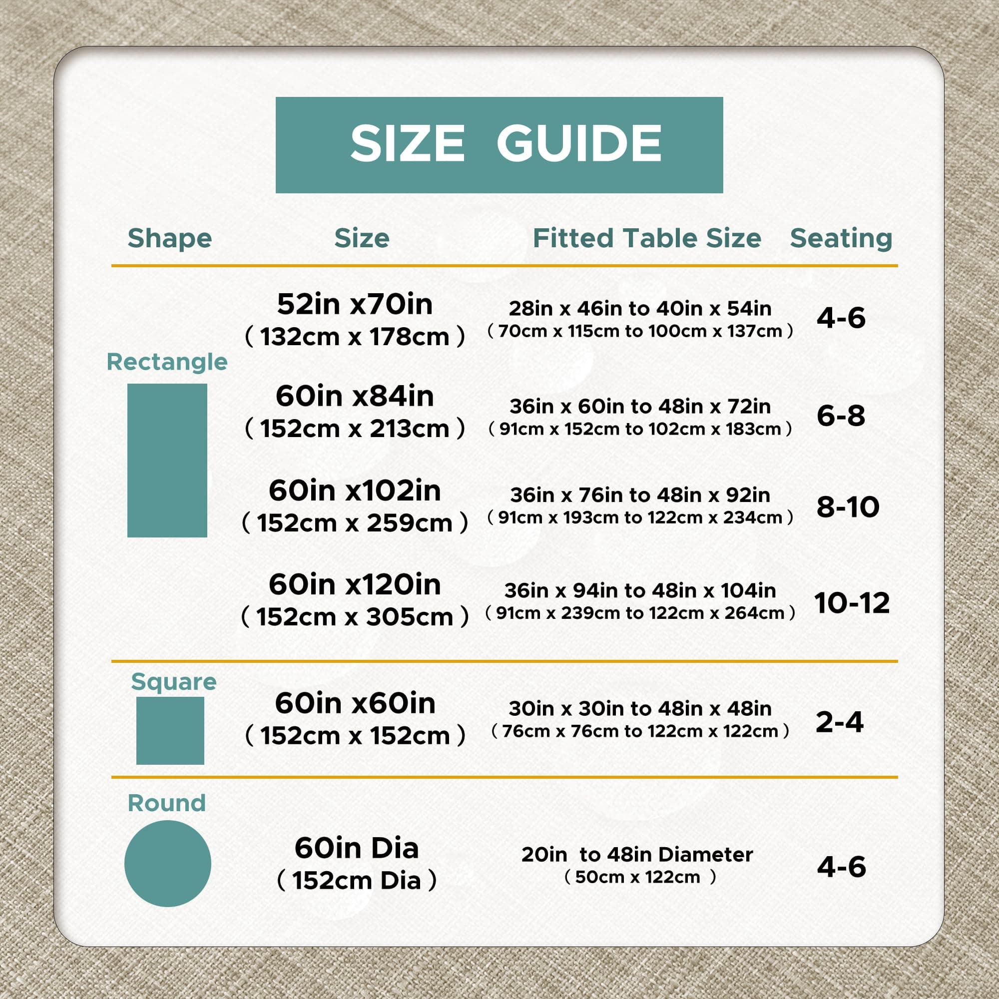 LUSHVIDA Outdoor Tablecloth with Umbrella Hole - Patio Table Cloth Zippered Rect - Thumbnail 8