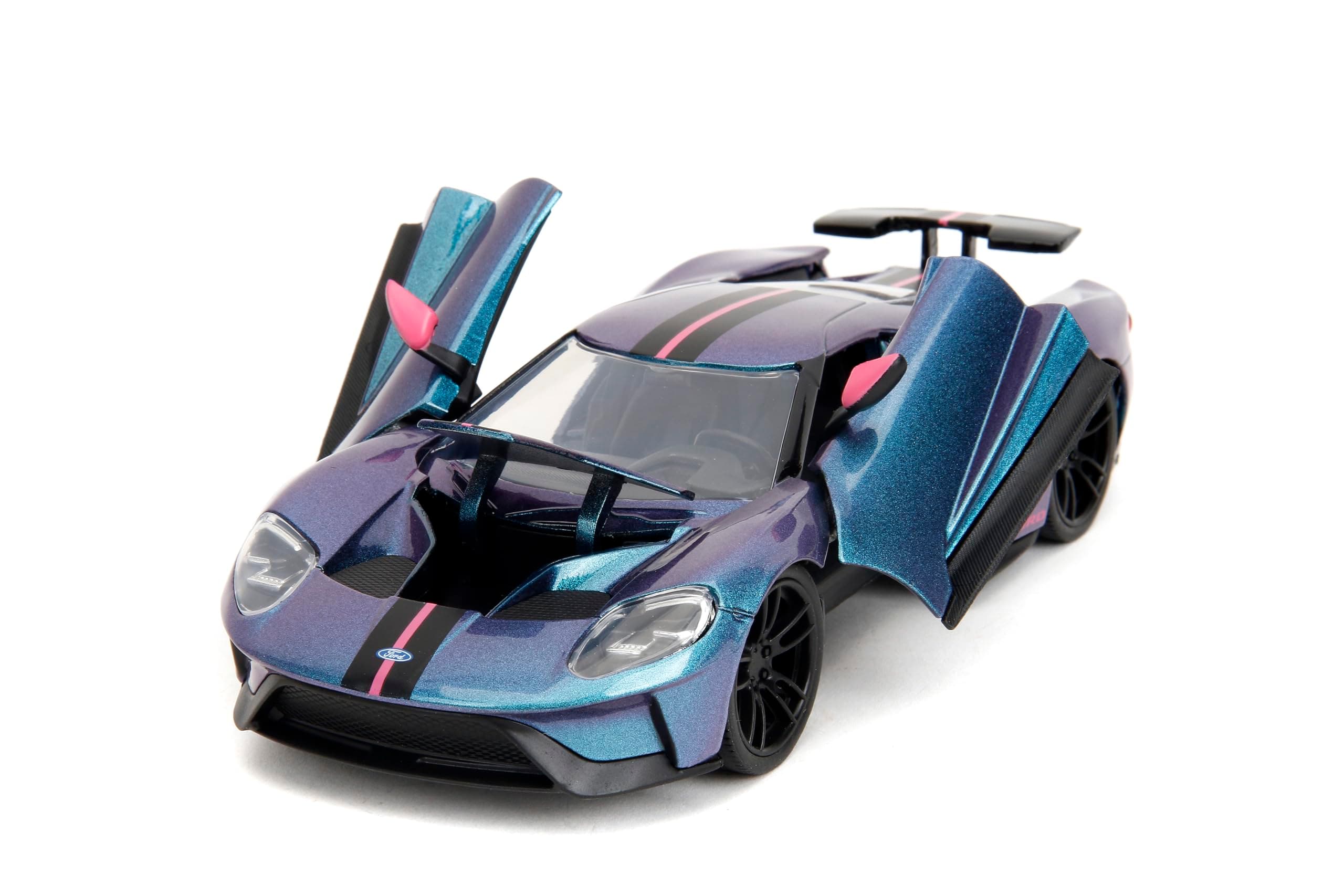 Jada Pink Slips 1:24 W7 2017 Ford GT Die-Cast Car, Toys for Kids and Adults (Met - Thumbnail 6