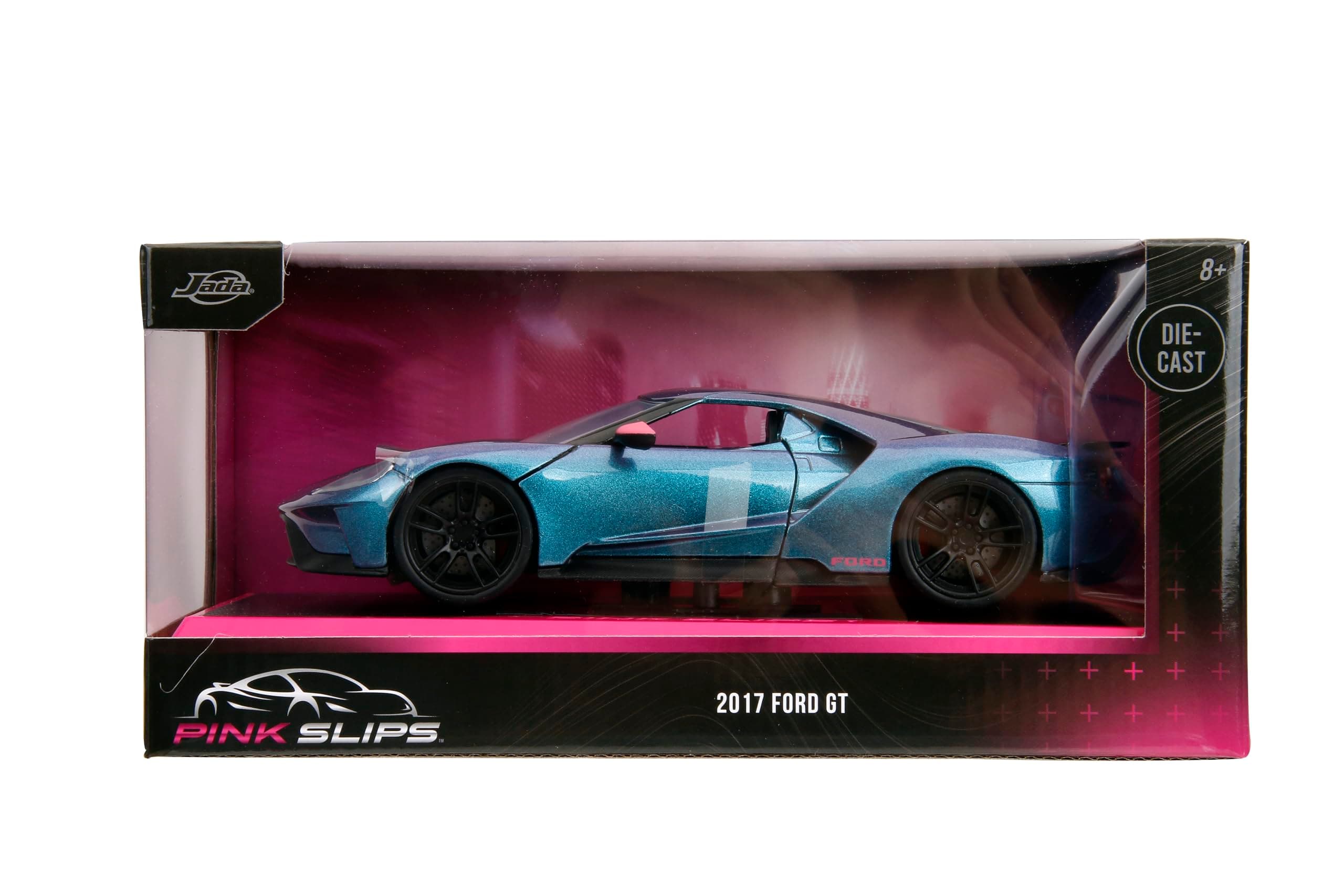 Jada Pink Slips 1:24 W7 2017 Ford GT Die-Cast Car, Toys for Kids and Adults (Met - Thumbnail 8