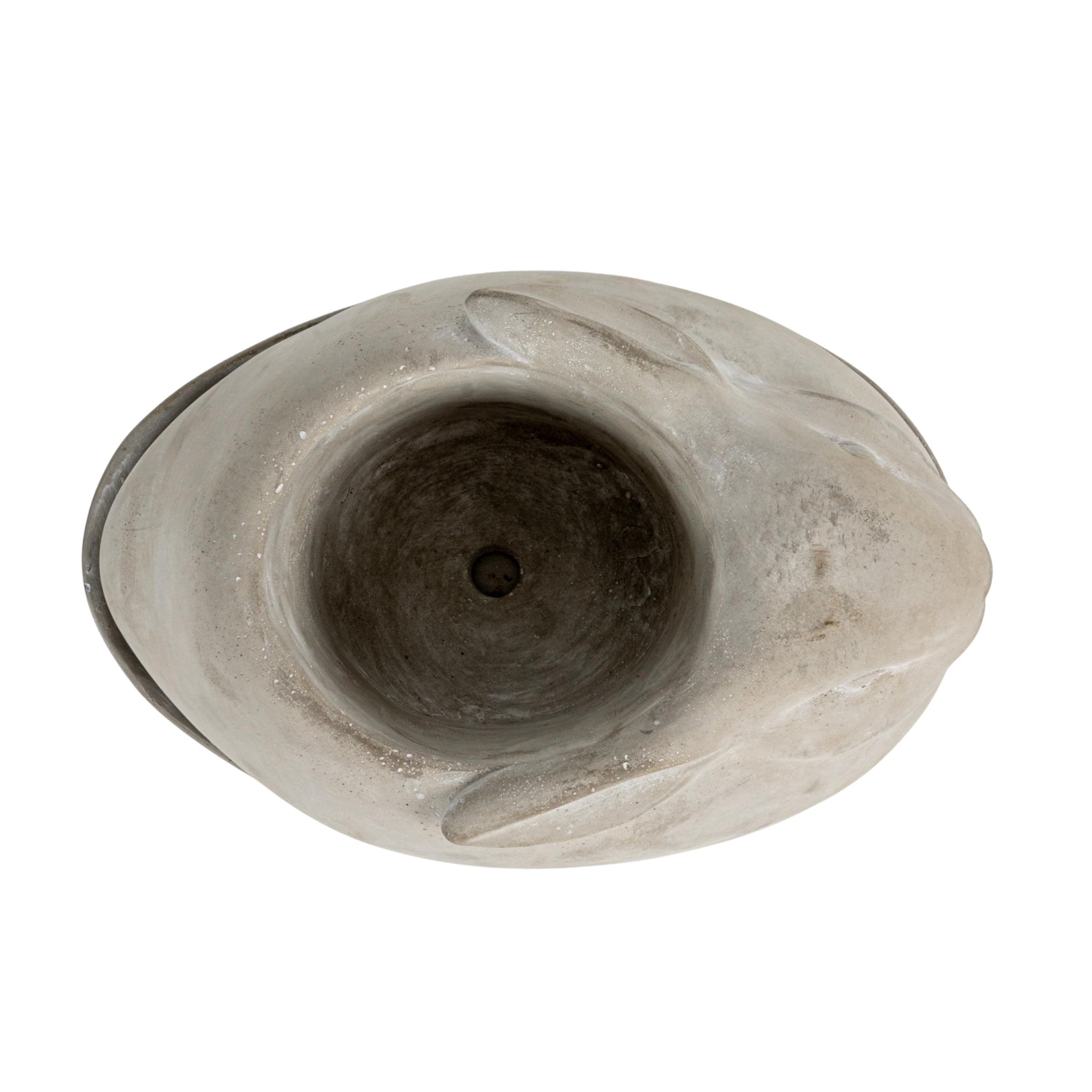 Creative Co-Op Cement Rabbit Planter with Saucer (Set of 2 Pieces) - Thumbnail 6