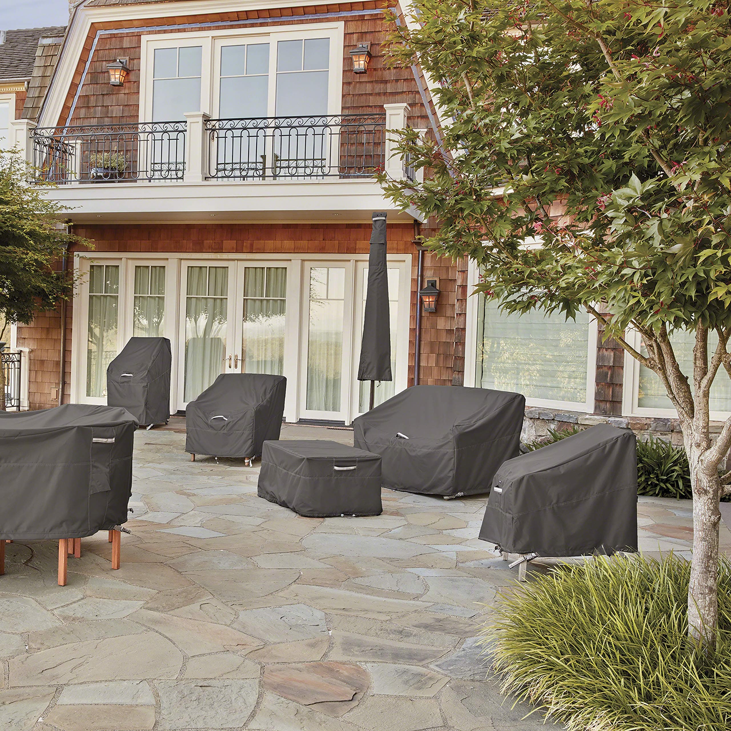 Classic Accessories Ravenna Water-Resistant 27.5 Inch Patio Rocking Chair Cover, - Thumbnail 8