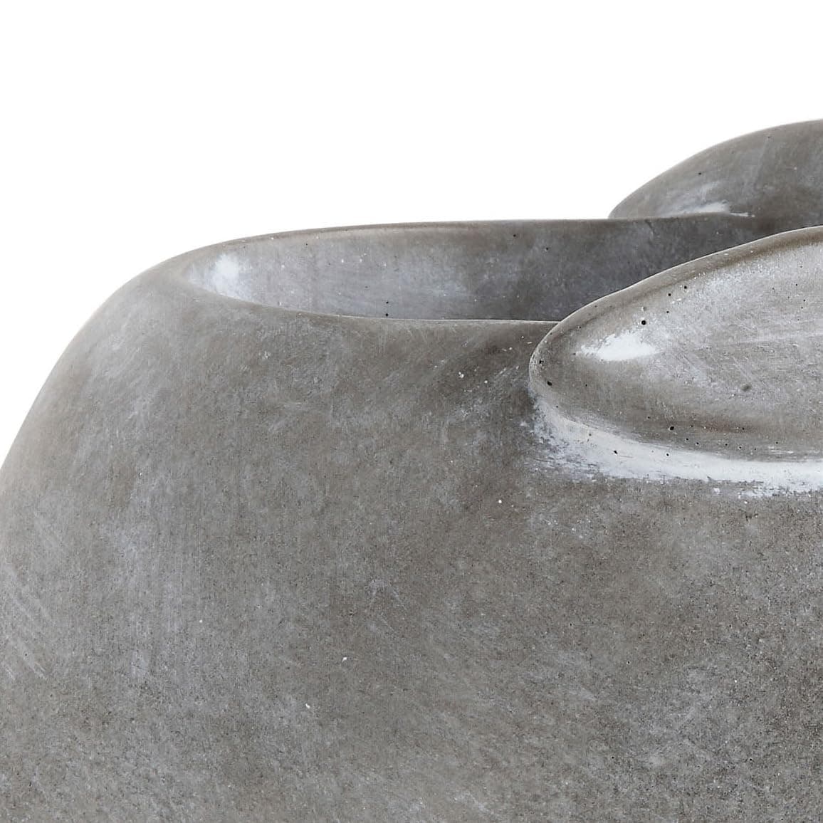 Creative Co-Op Cement Rabbit Planter with Saucer (Set of 2 Pieces) - Thumbnail 5