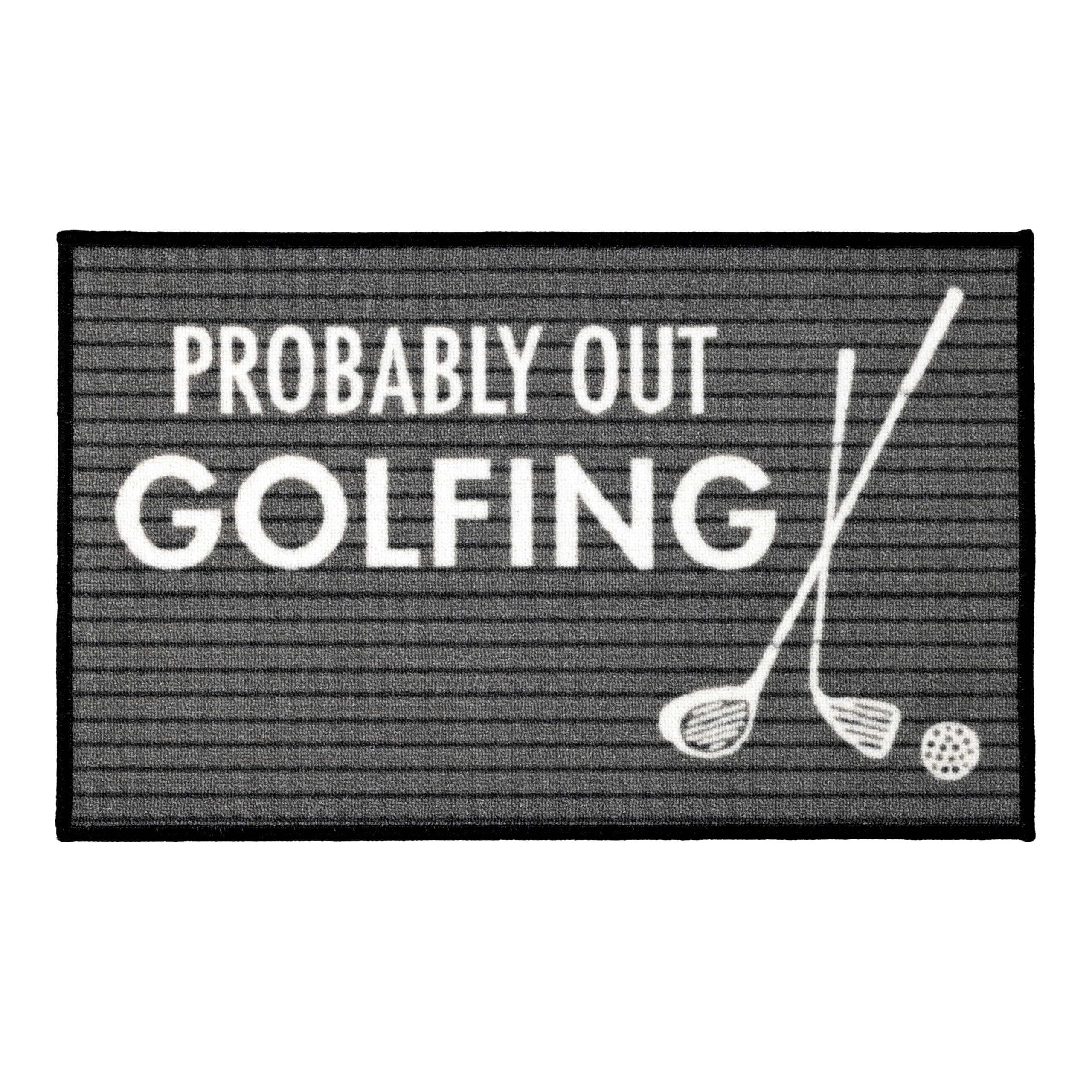 Pavilion Gift Company - Out Golfing - 27.5" x 17.75" Decorative Floor Door Mat E - Thumbnail 4
