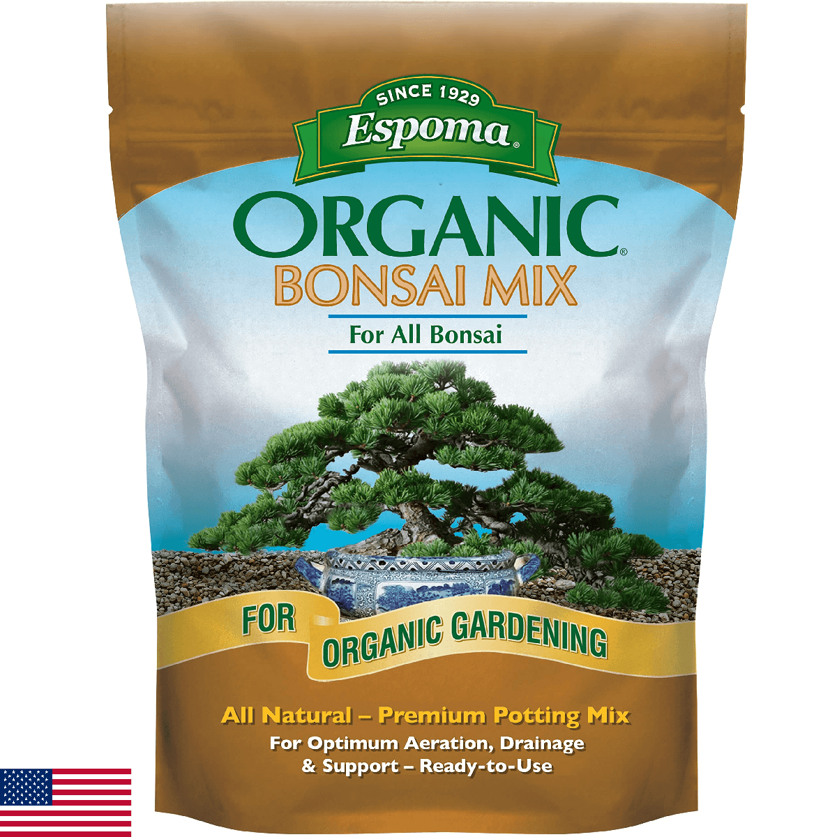 Espoma Organic & Natural Bonsai Soil - All-Purpose Bonsai Tree Soil Mix, All-Nat - Image 1
