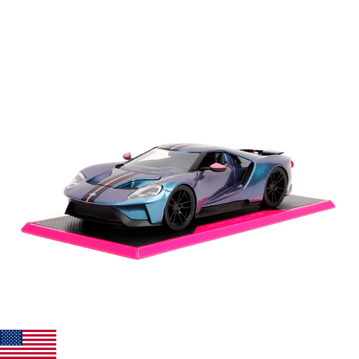 Jada Pink Slips 1:24 W7 2017 Ford GT Die-Cast Car, Toys for Kids and Adults (Met - Image 1