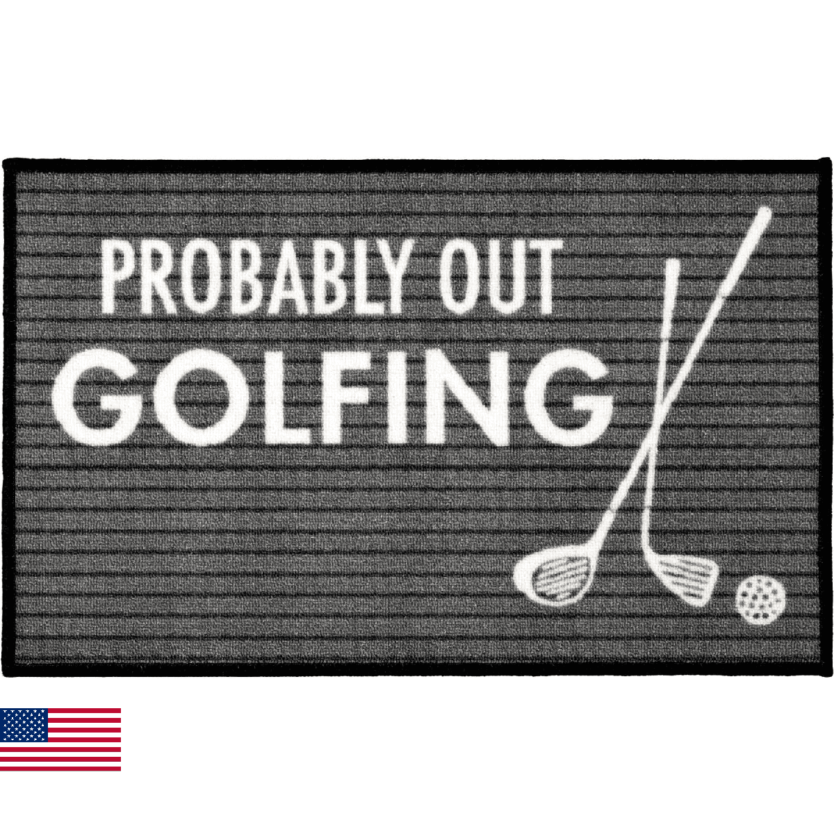 Pavilion Gift Company - Out Golfing - 27.5" x 17.75" Decorative Floor Door Mat E - Image 1