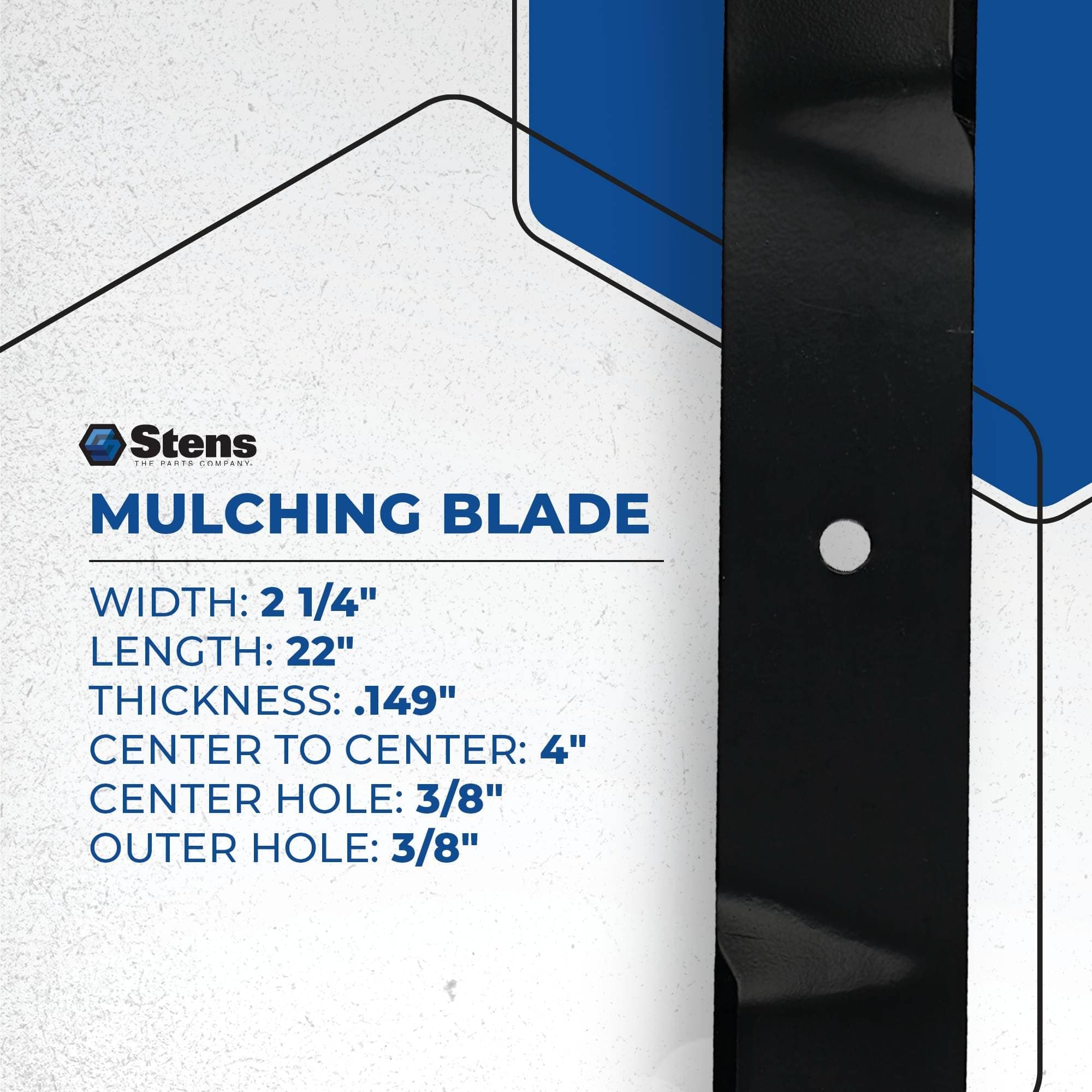 Stens 335-822 Mulching Blade, Replaces Murray 471499 71499E701 44225 471113 7184 - Thumbnail 5
