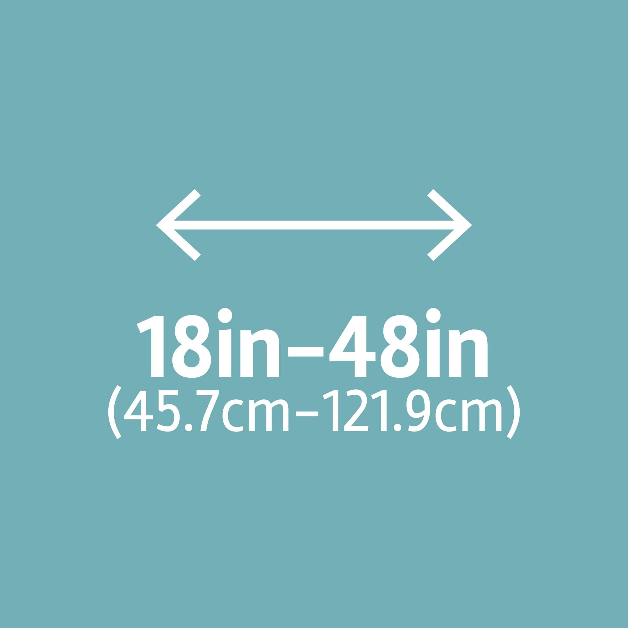 Zenna Home Curtain Rods for Windows 18 to 48 Inches, Adjustable Single Decorativ - Thumbnail 5