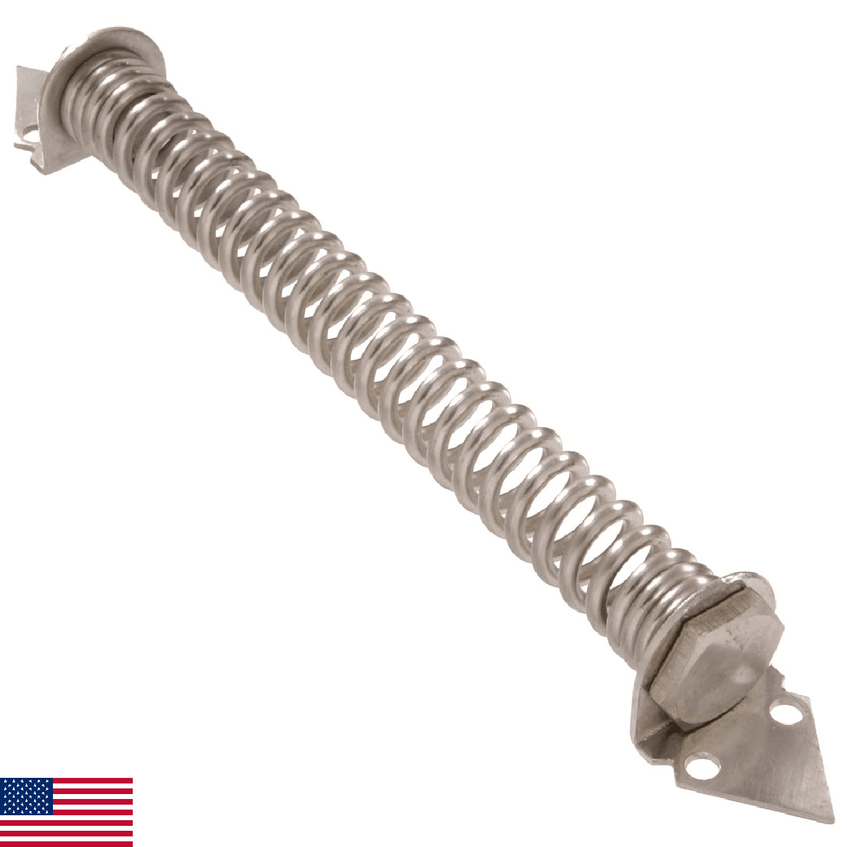 Hardware Essentials 851838 Stainless Steel Self-Closing Gate Spring, Adjustable - Image 1