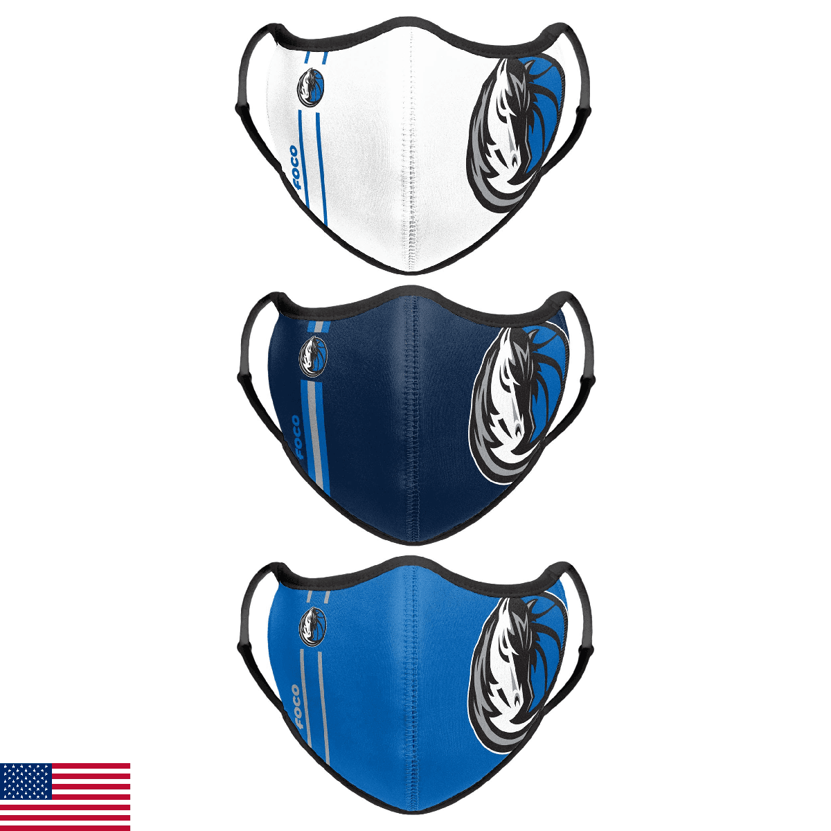 foco NBA Sport Face Cover - 3-Pack - Image 1