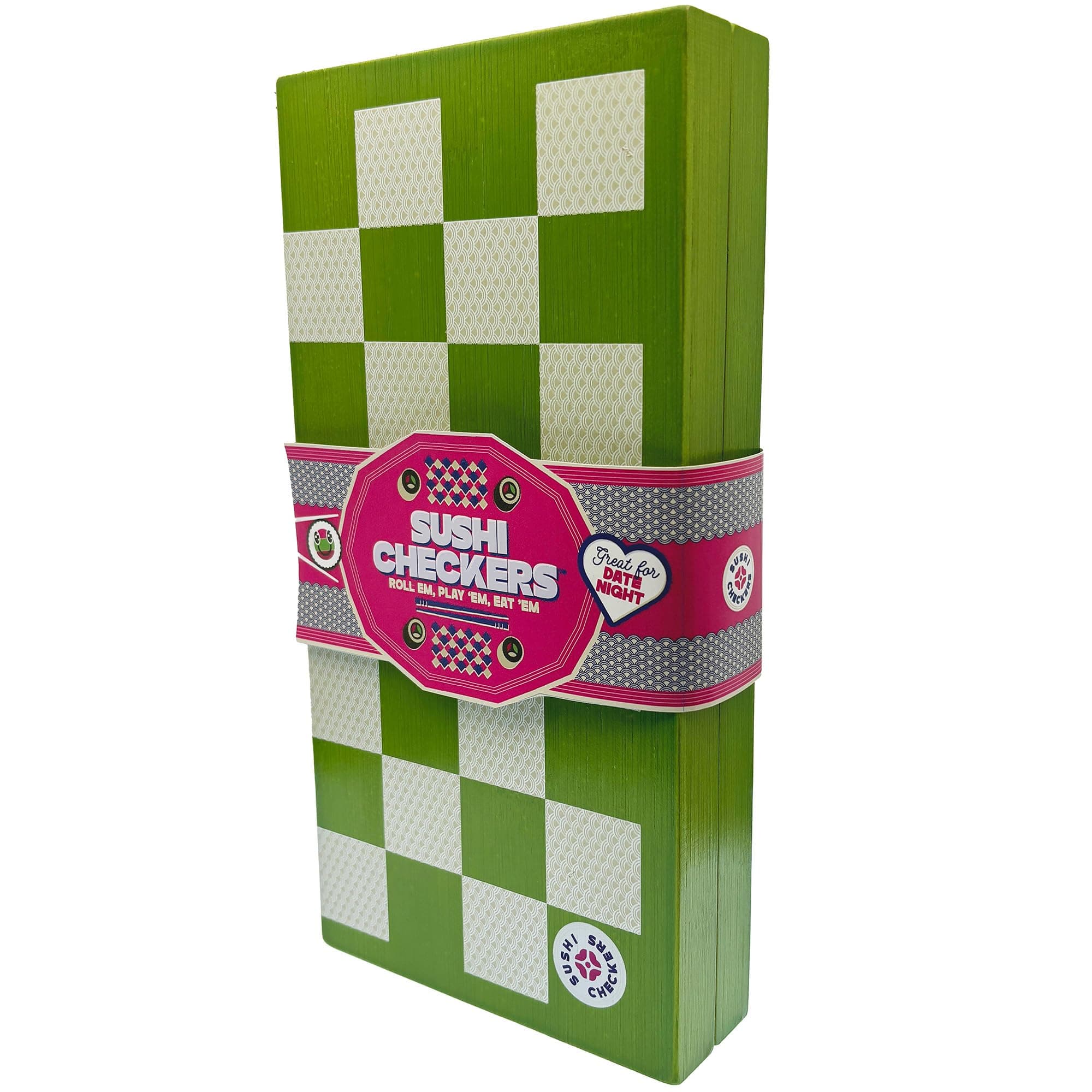Project Genius: Sushi Checkers - Game & Sushi Making Set, Folding Bamboo Game Bo - Thumbnail 7