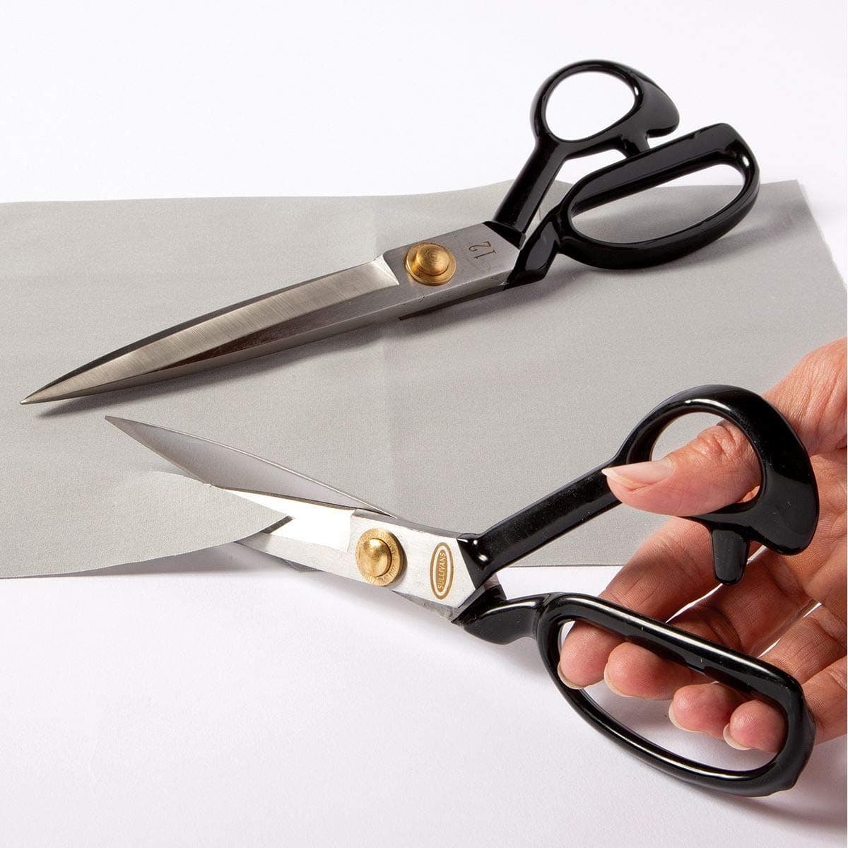 Sullivans Tailor Scissors for Fabric, 12-inch length, Black - Thumbnail 4