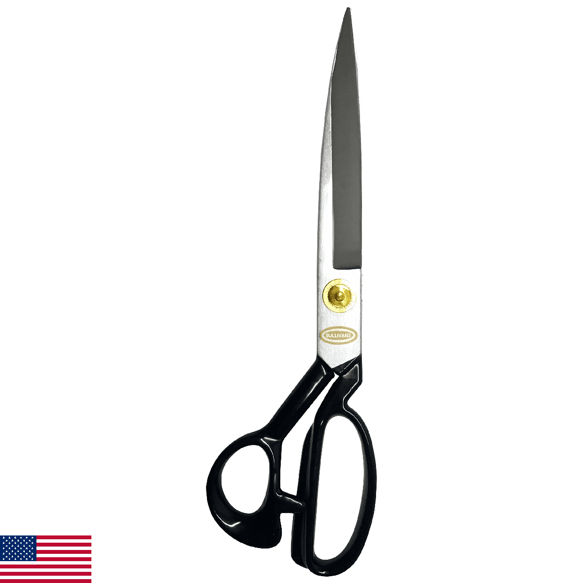 Sullivans Tailor Scissors for Fabric, 12-inch length, Black - Image 1