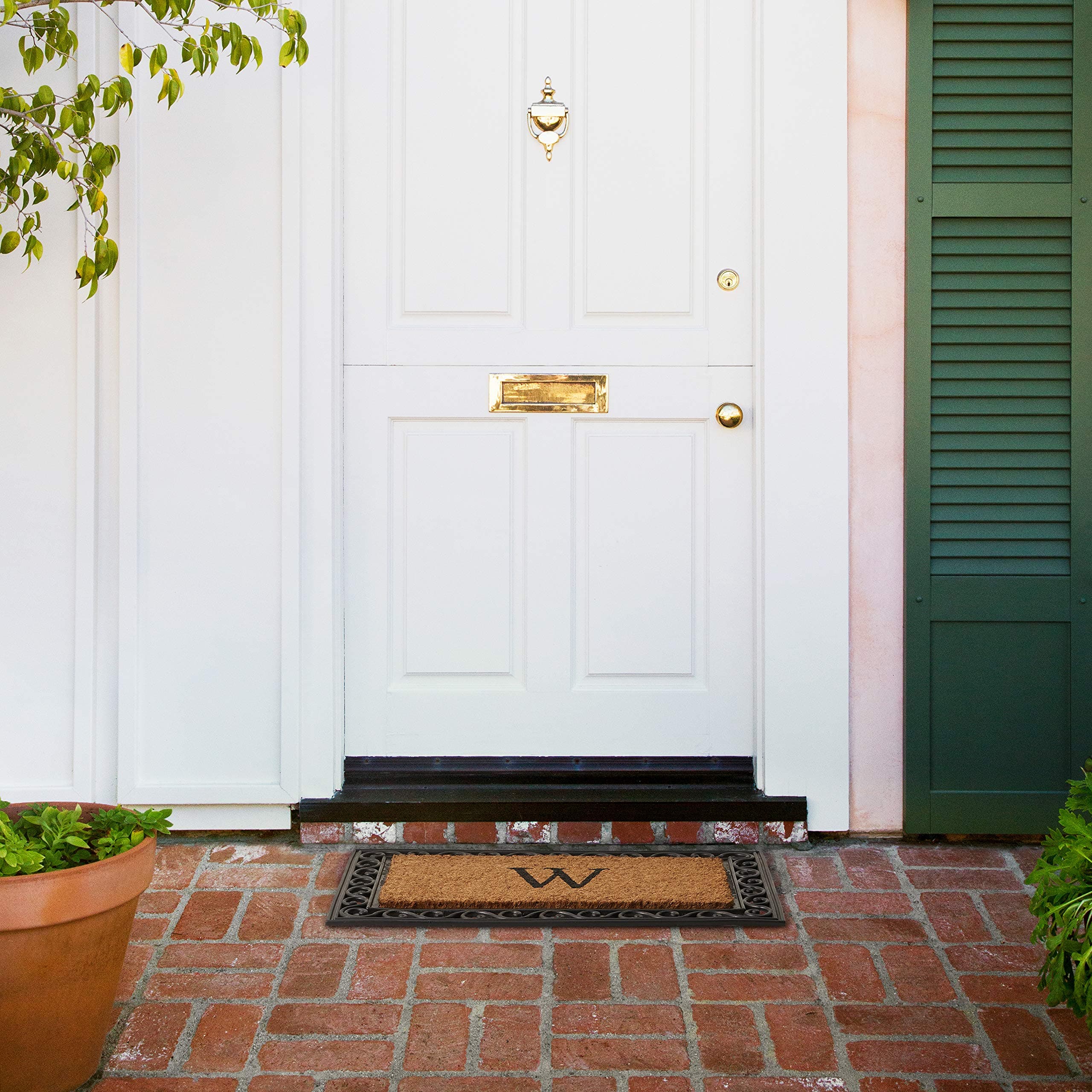 Home & More 100061830W Rembrandt Monogram Doormat (Letter W) - Thumbnail 2