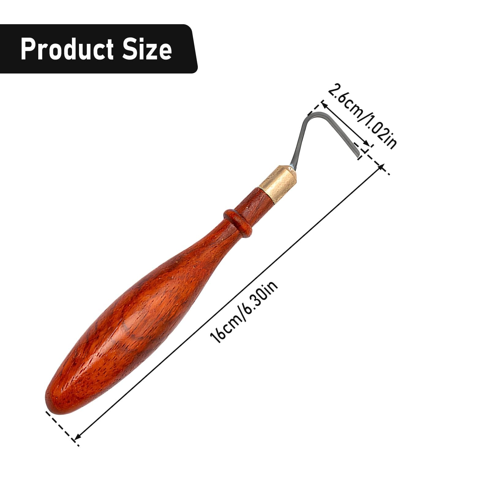 SYWAN Pottery Trimming Tool, Clay Sculpting Tools Tungsten Steel Cutter Head Afr - Thumbnail 3