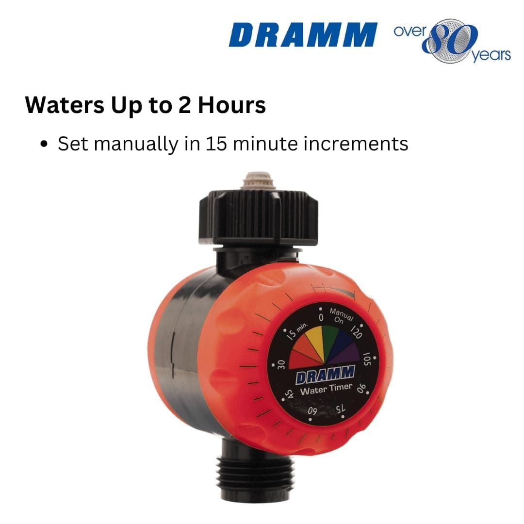Dramm ColorStorm Premium Water Hose Timer, Mechanical, Turns Water Off Automatic - Thumbnail 3