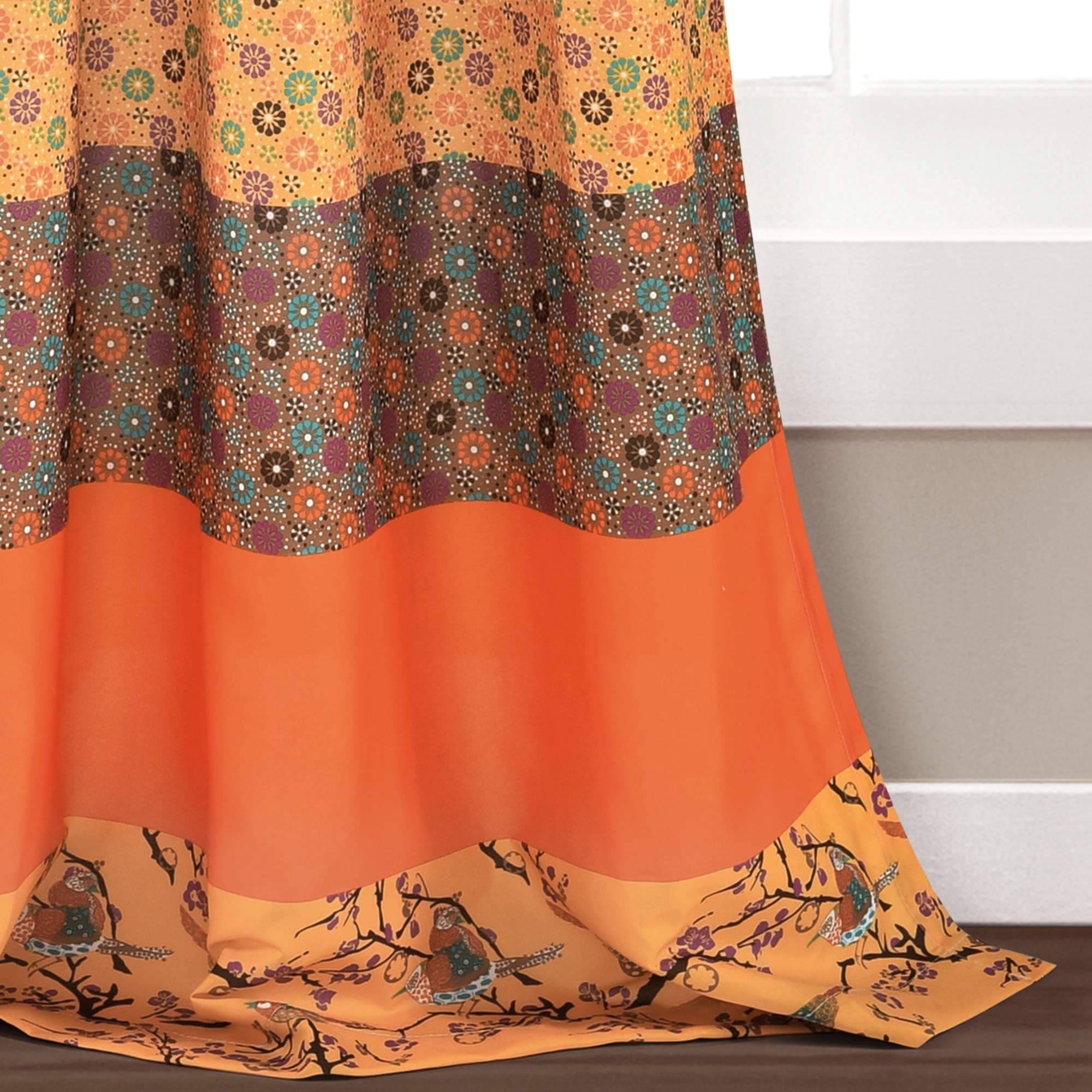 Lush Decor Royal Empire Light Filtering Window Curtain Panels, Pair, 52" W x 84" - Thumbnail 2