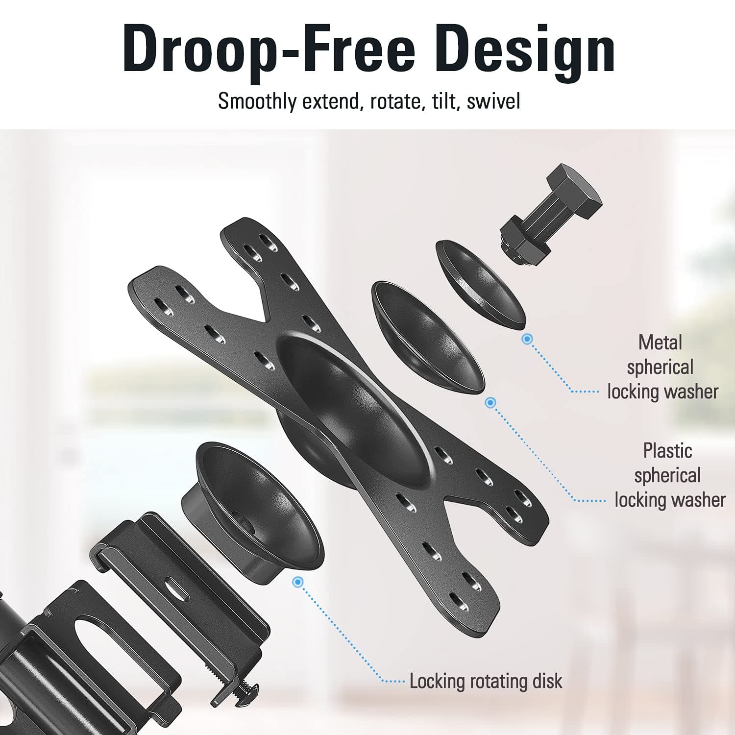 Mounting Dream Monitor Wall Mount TV Bracket for Most 10-26 inch TVs and Monitor - Thumbnail 4