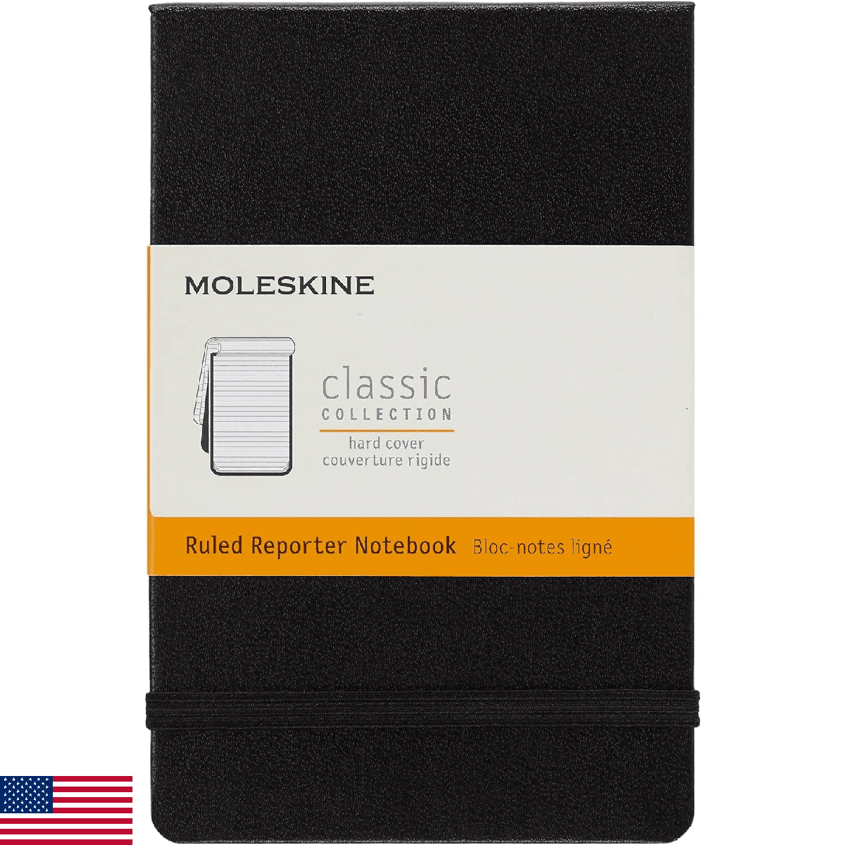 Moleskine Classic Notebook, Hard Cover, Pocket (3.5" x 5.5") Ruled/Lined, Black - Image 1